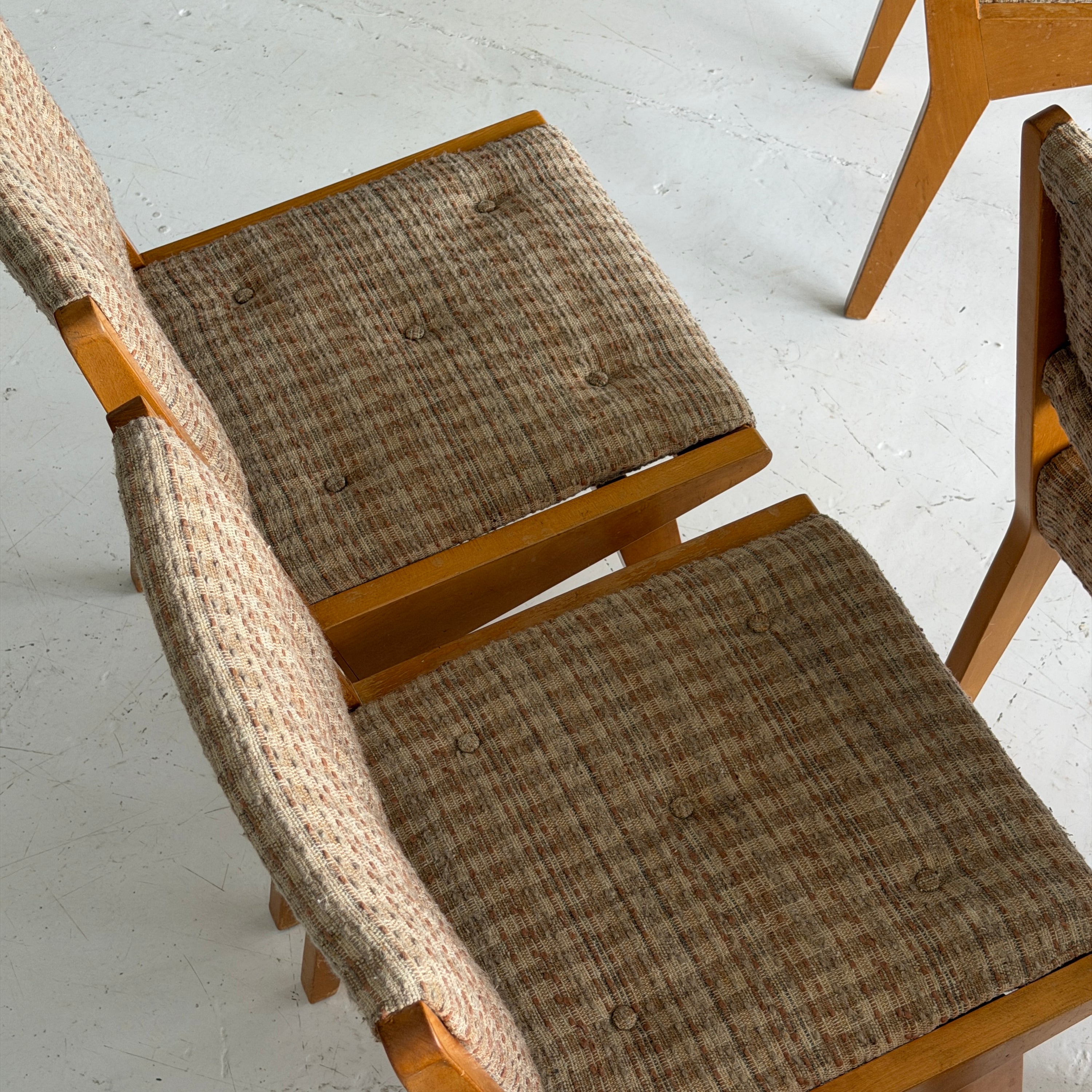 Wood Dining Chairs by Jens Risom for Knoll