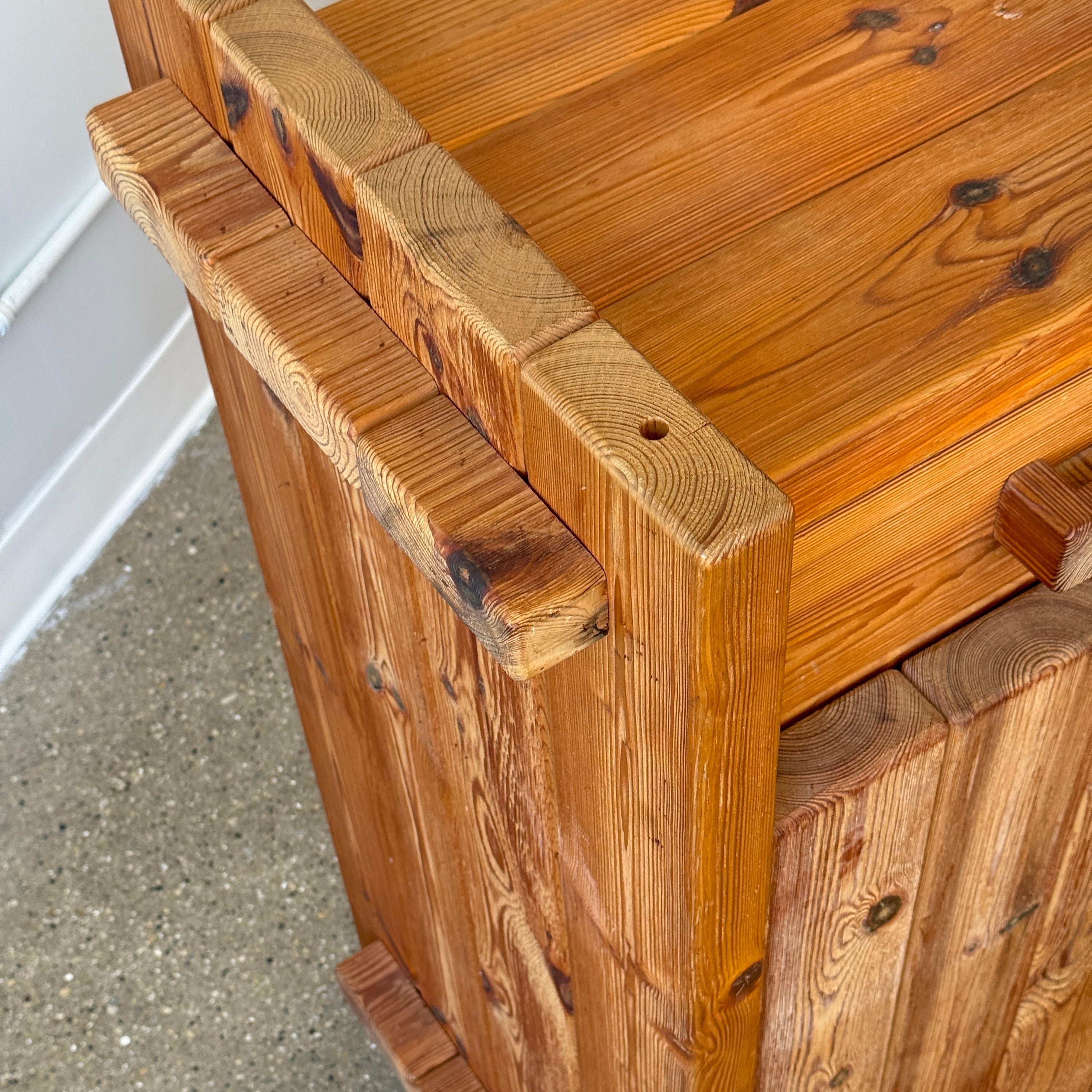 Christian IV Danish Pine Cabinet by Hans Frydendal