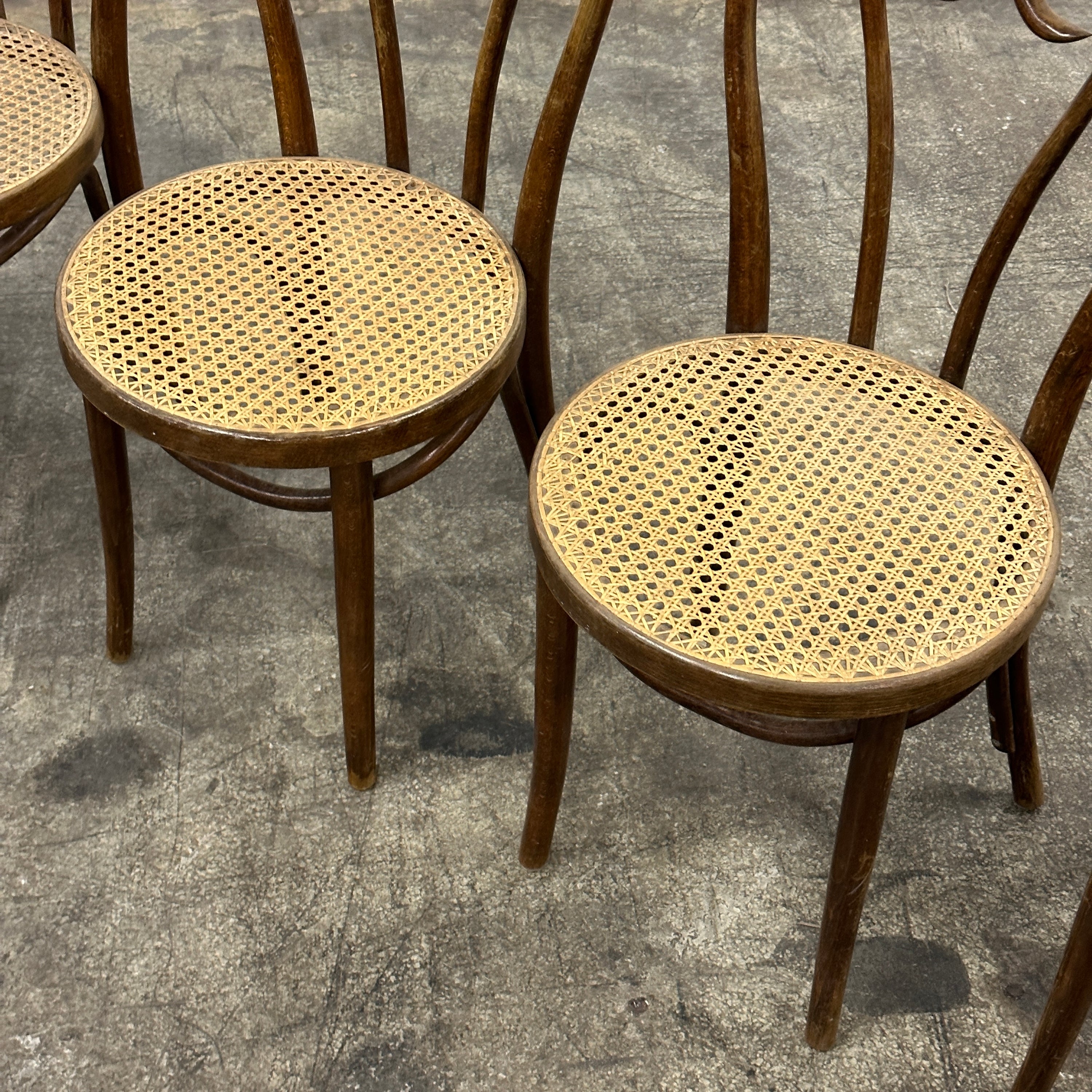 Bentwood Cane Soda Fountain Chairs