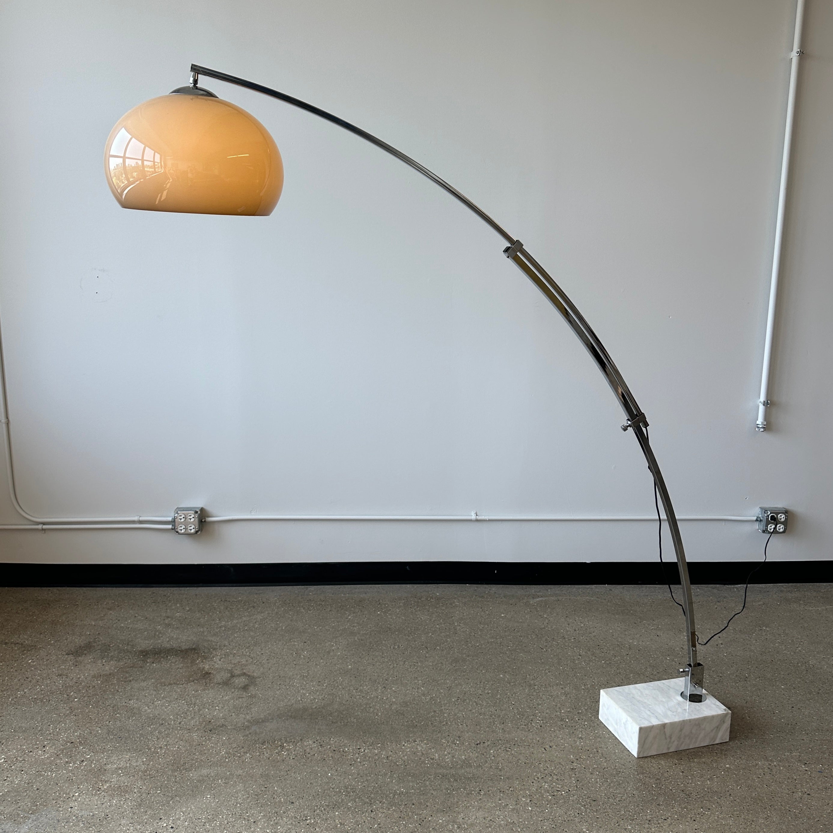Vintage Marble Extendable Arc Lamp