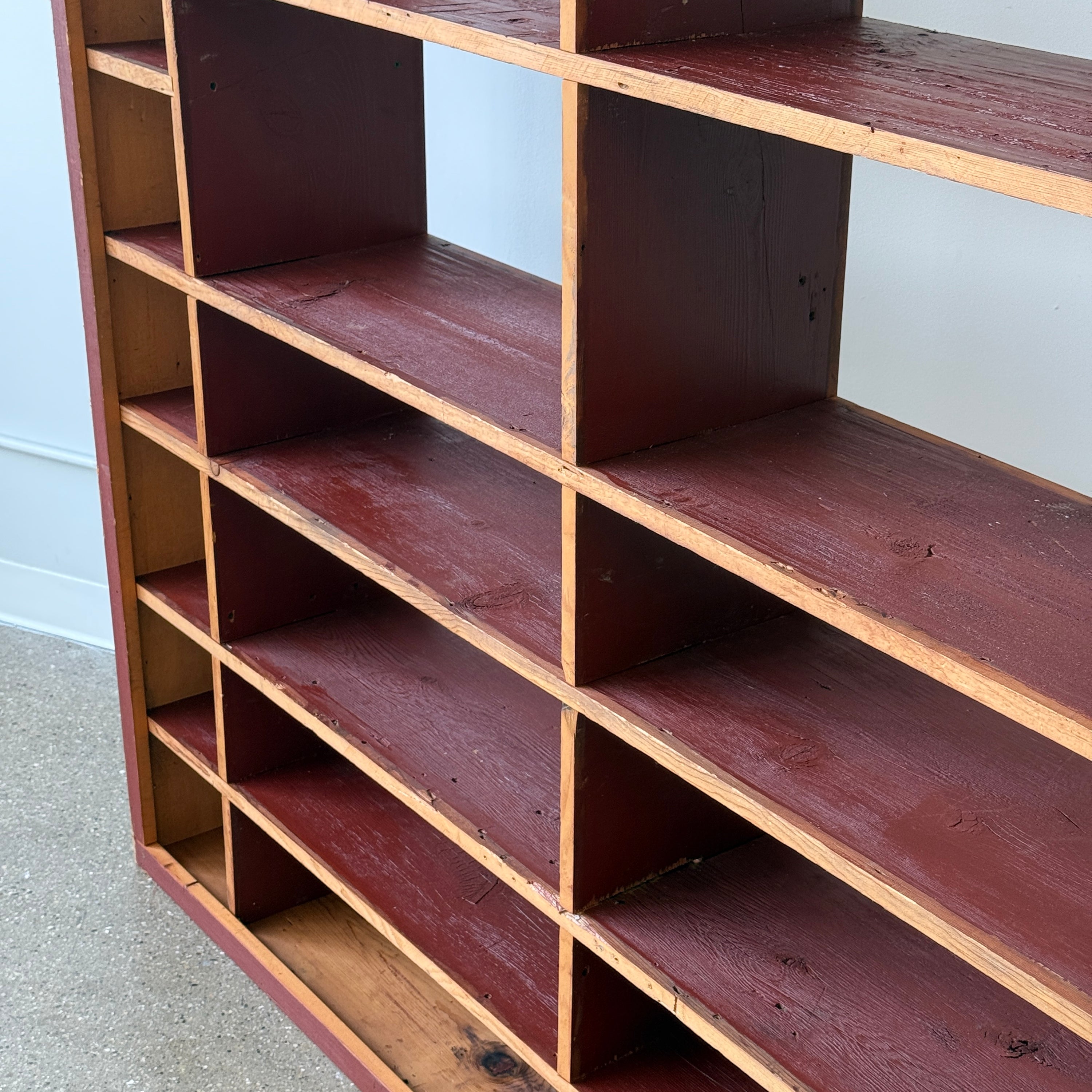 Painted Primitive Pine Bookshelf