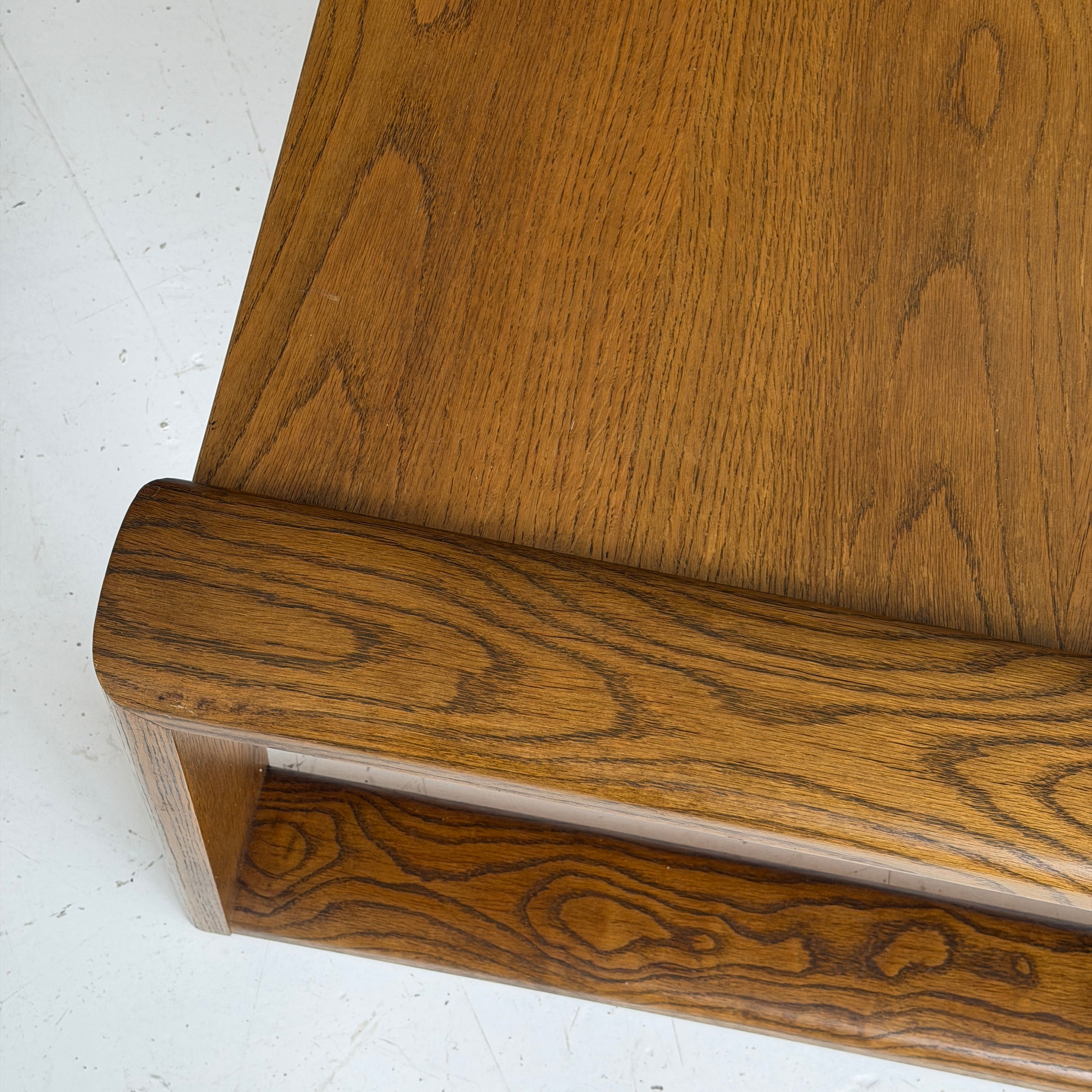 Monumental Oak Brutalist Coffee Table