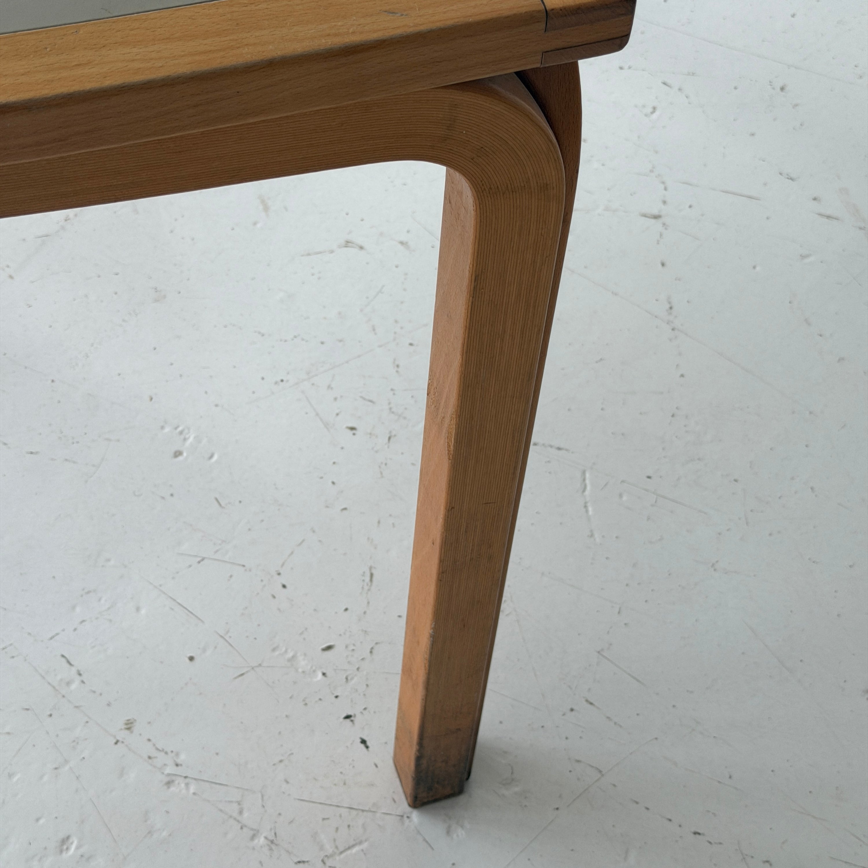 Half Moon Birch Table/Desk by Rud Thygesen and Johnny Sørensen for Magnus Olesen