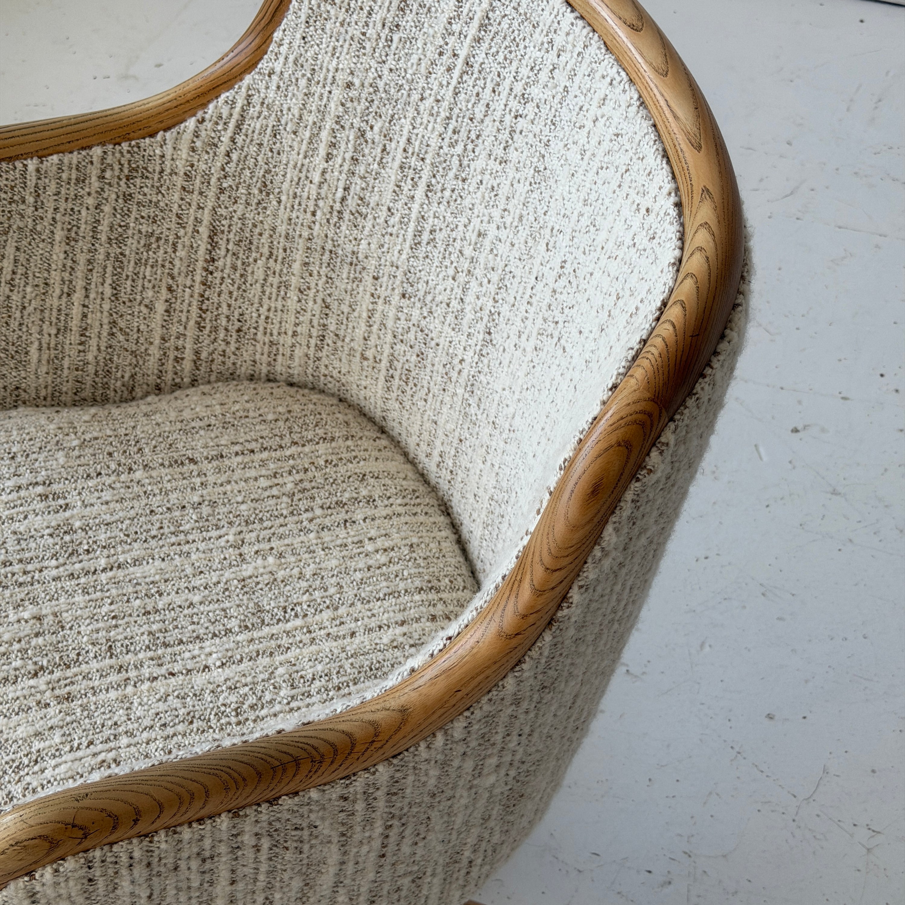 Bentwood Swivel Desk Chair by Ward Bennett