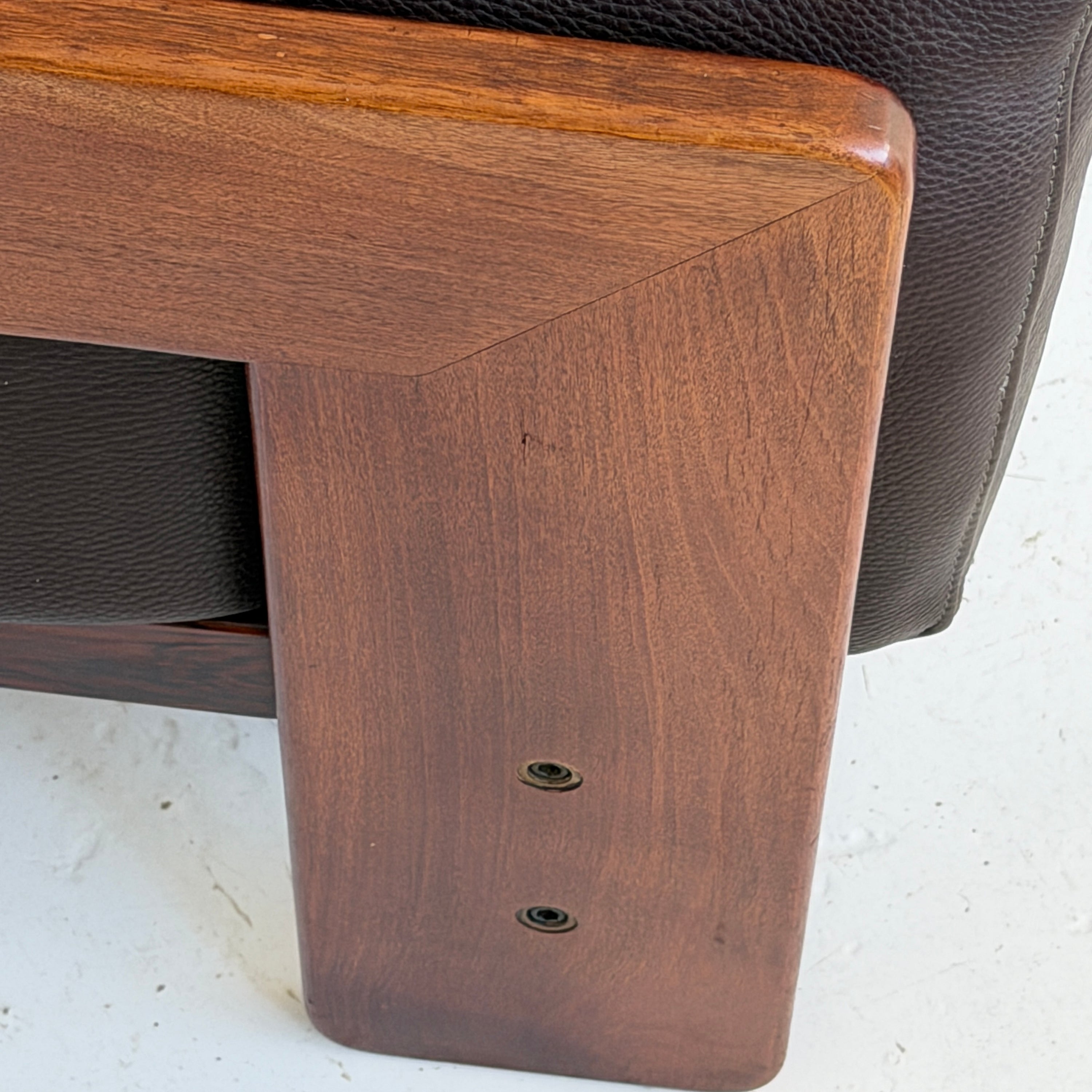 Rosewood Bastiano Sofa by Afra + Tobia Scarpa for Gavina