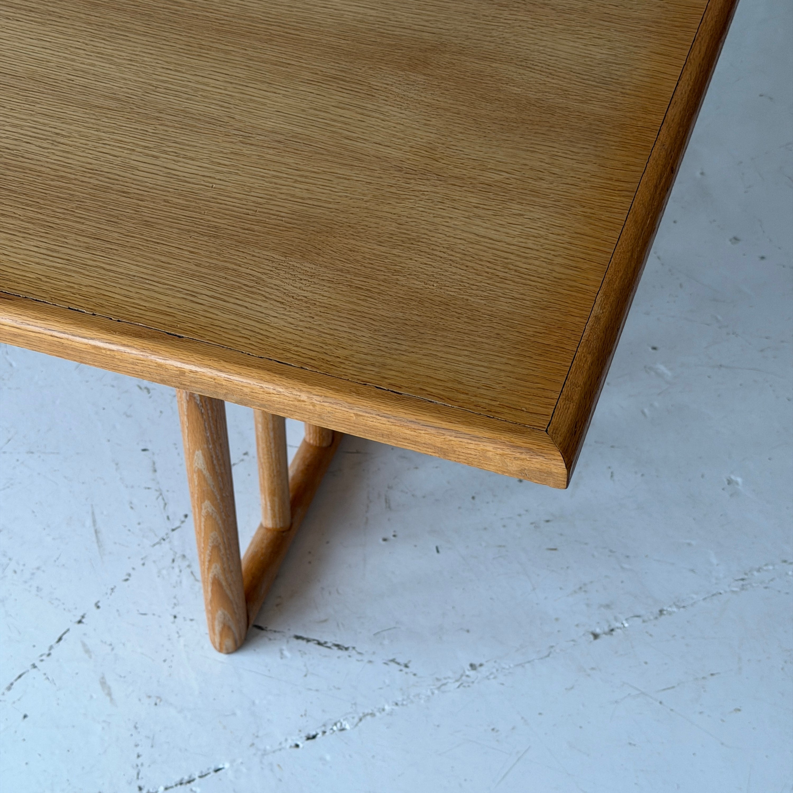 American Studio Made Blonde Oak Dining Table/Desk