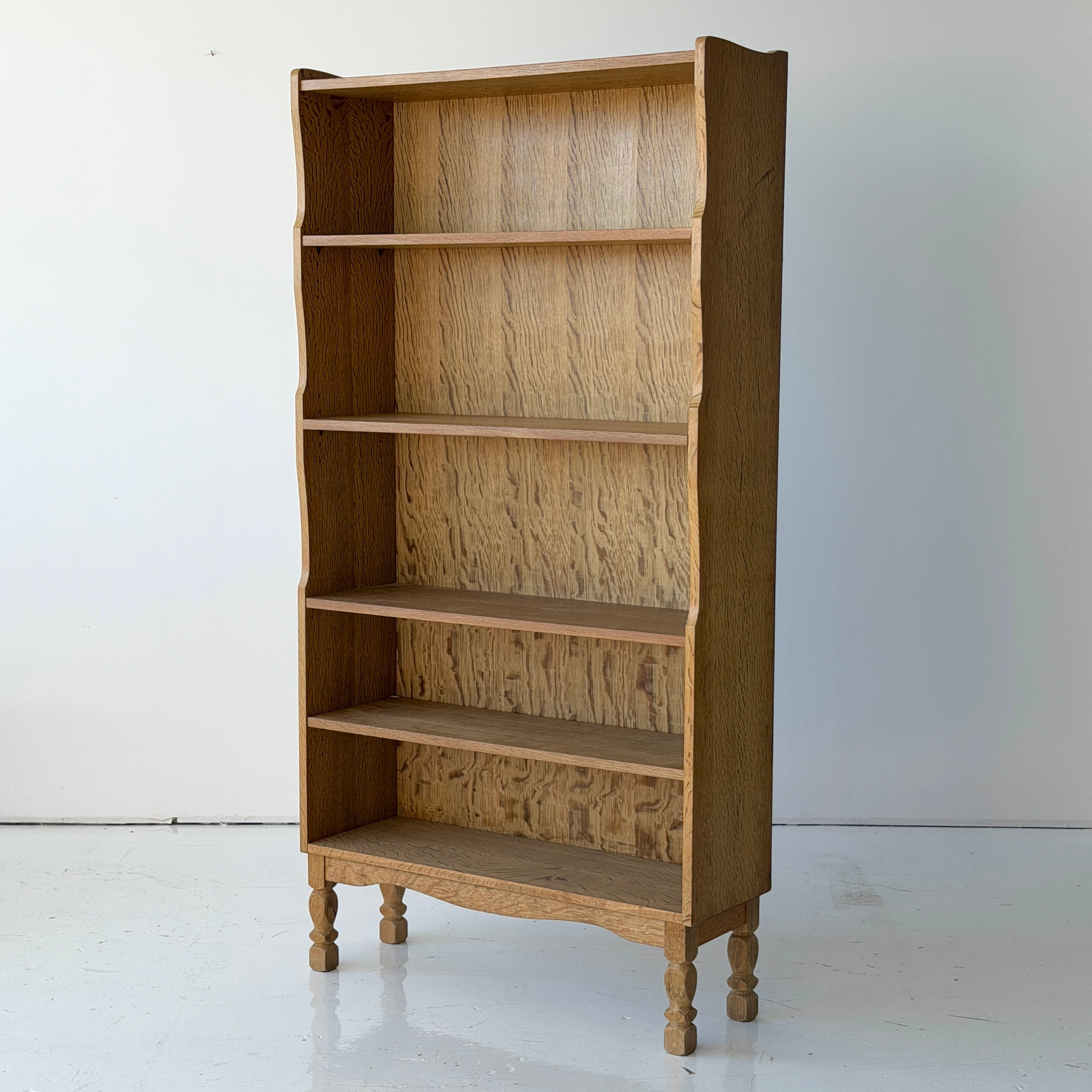 Kjaernulf Carved Oak Shelving Unit