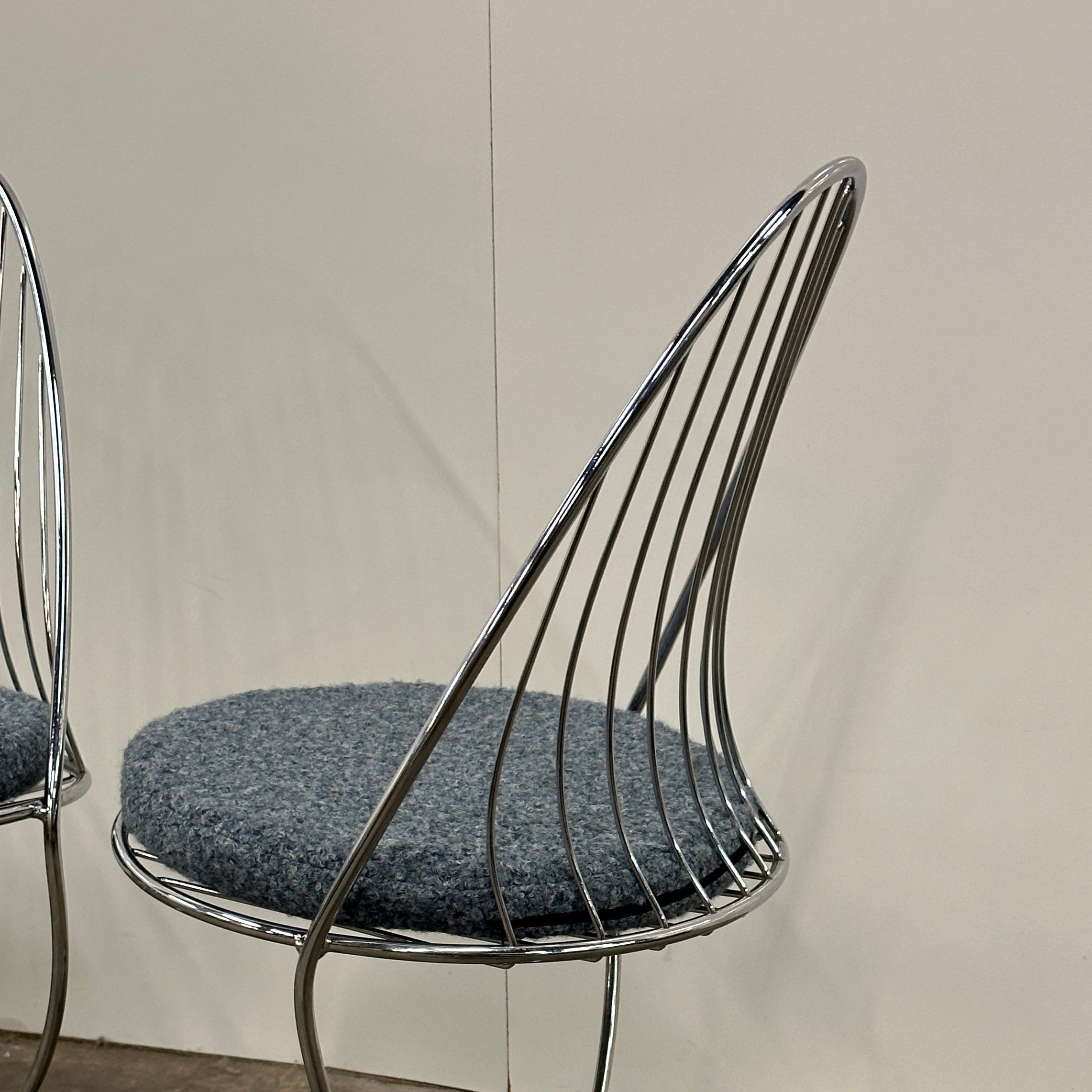 Chrome Egg Chairs Attr. to Dahlens Dalum