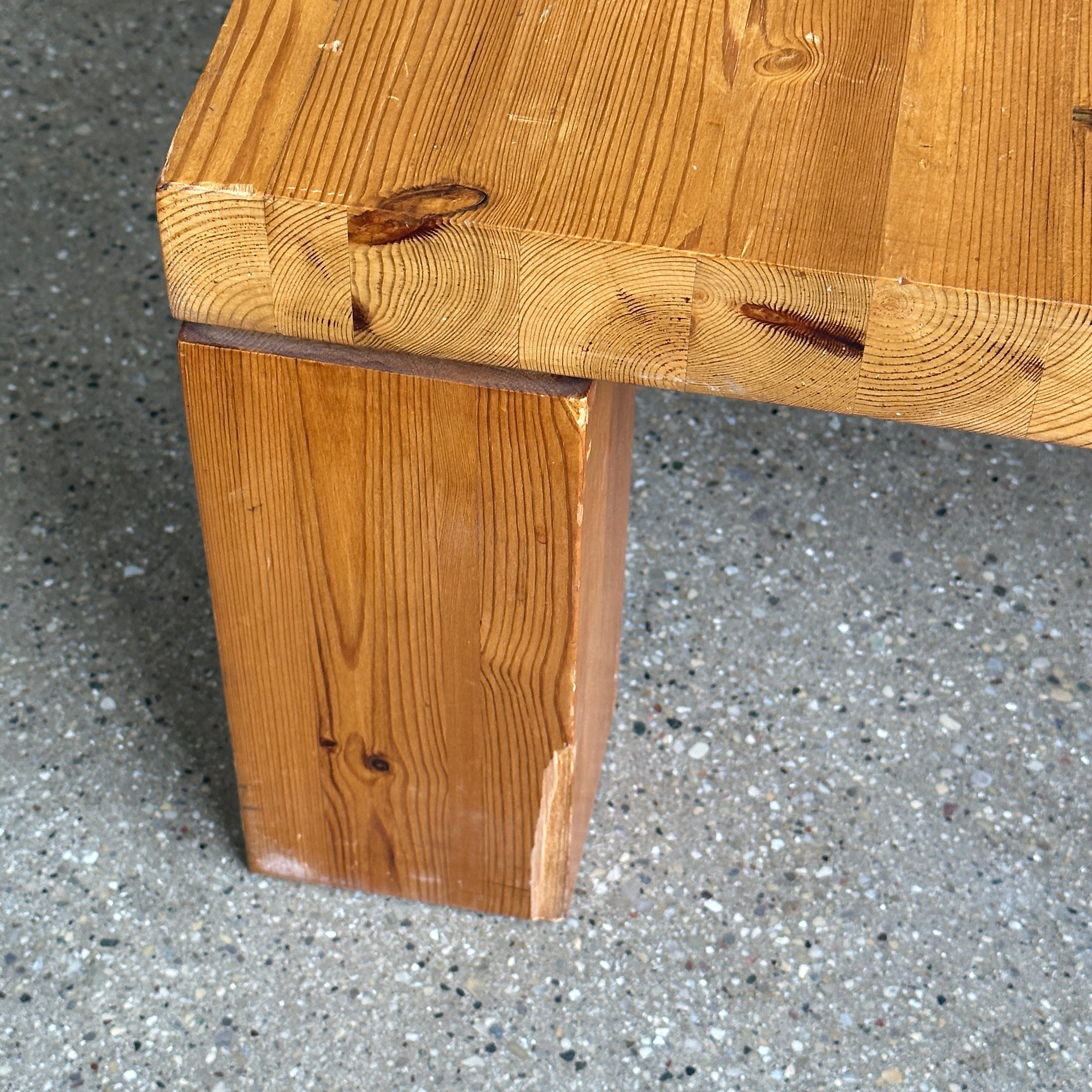 Monumental Swedish Pine Coffee Table (Small)