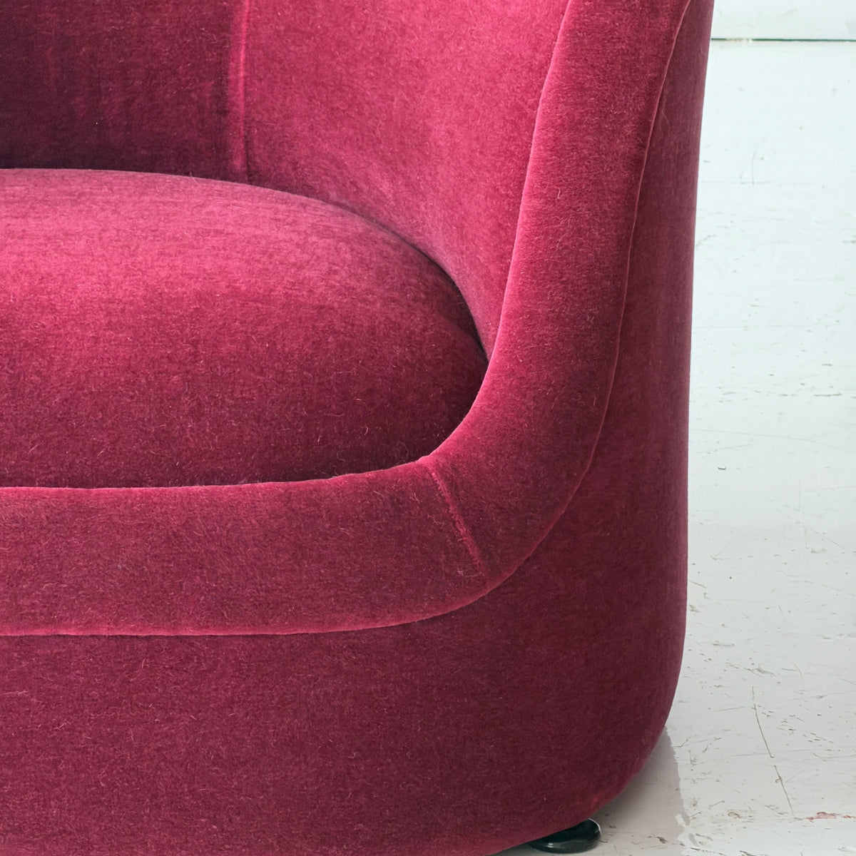 Cartouche Chairs by Ward Bennett for Brickell Associates in Mohair