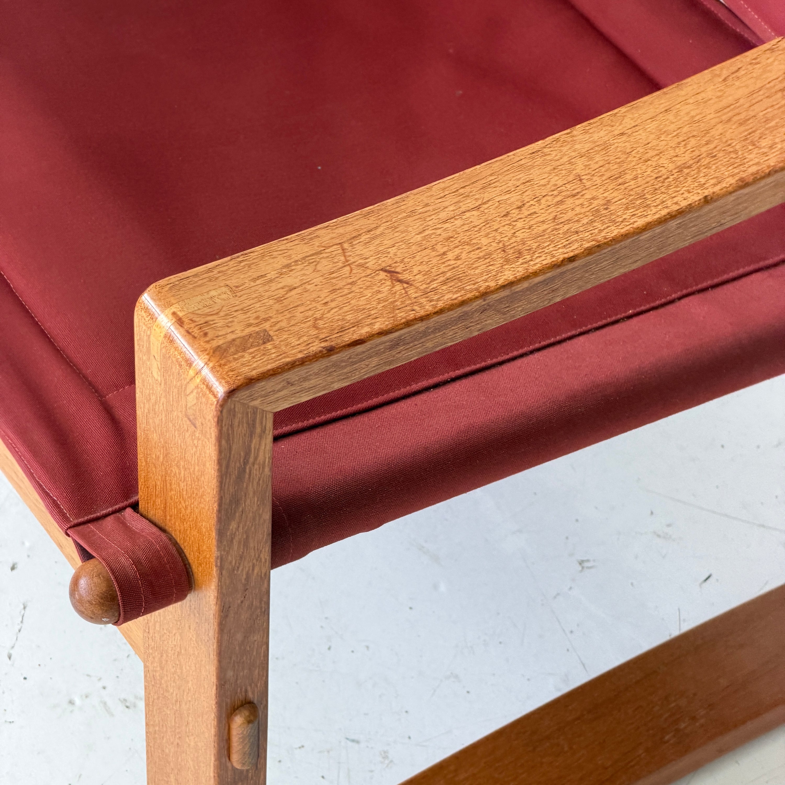 Red Safari Chair by Borge Jensen