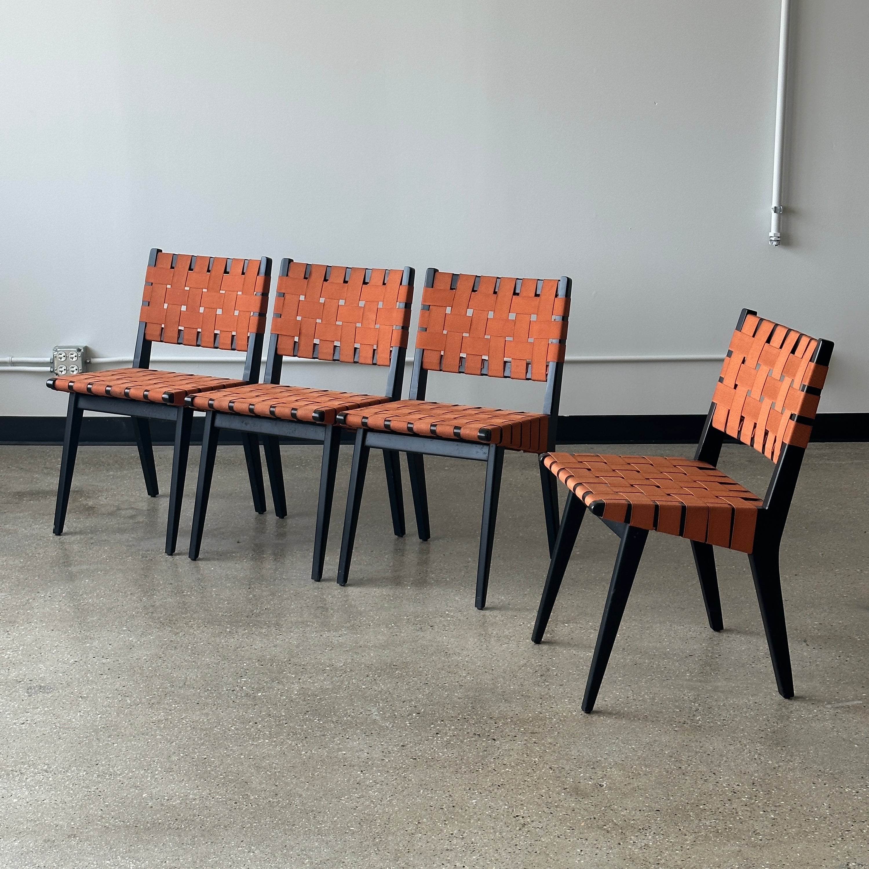 Webbed Dining Chairs by Jens Risom for Knoll