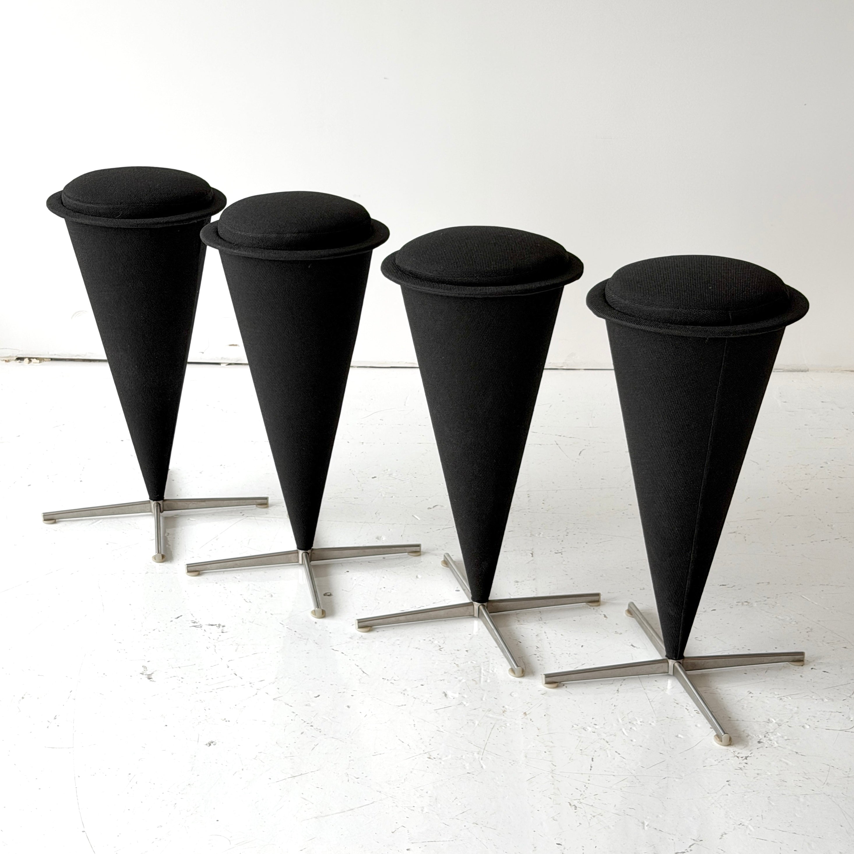 Cone Stools by Verner Panton for Plus Linje