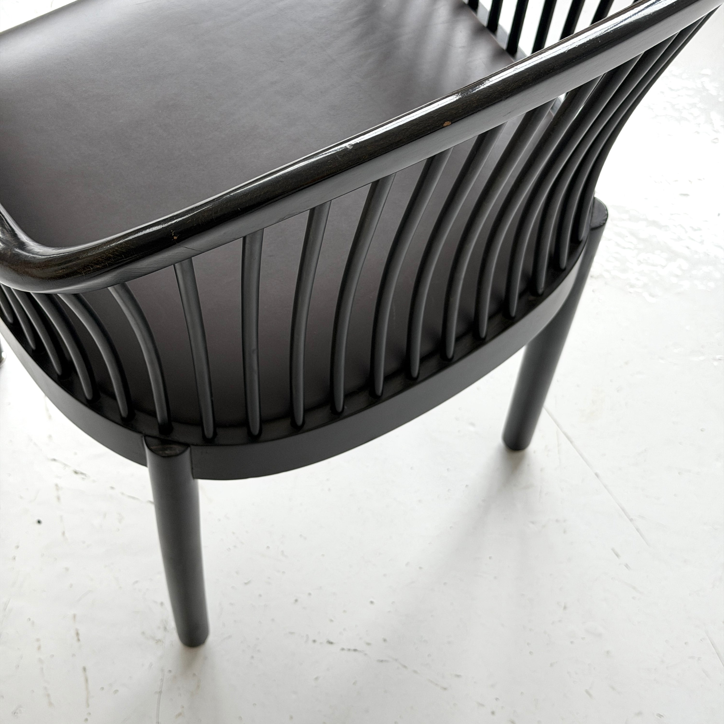 Bentwood Spindle Chairs by Ward Bennett for Brickell Associates
