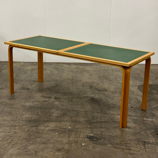 Green Linoleum Table/Desk by Rud Thygesen and Johnny Sørensen for Magnus Olesen