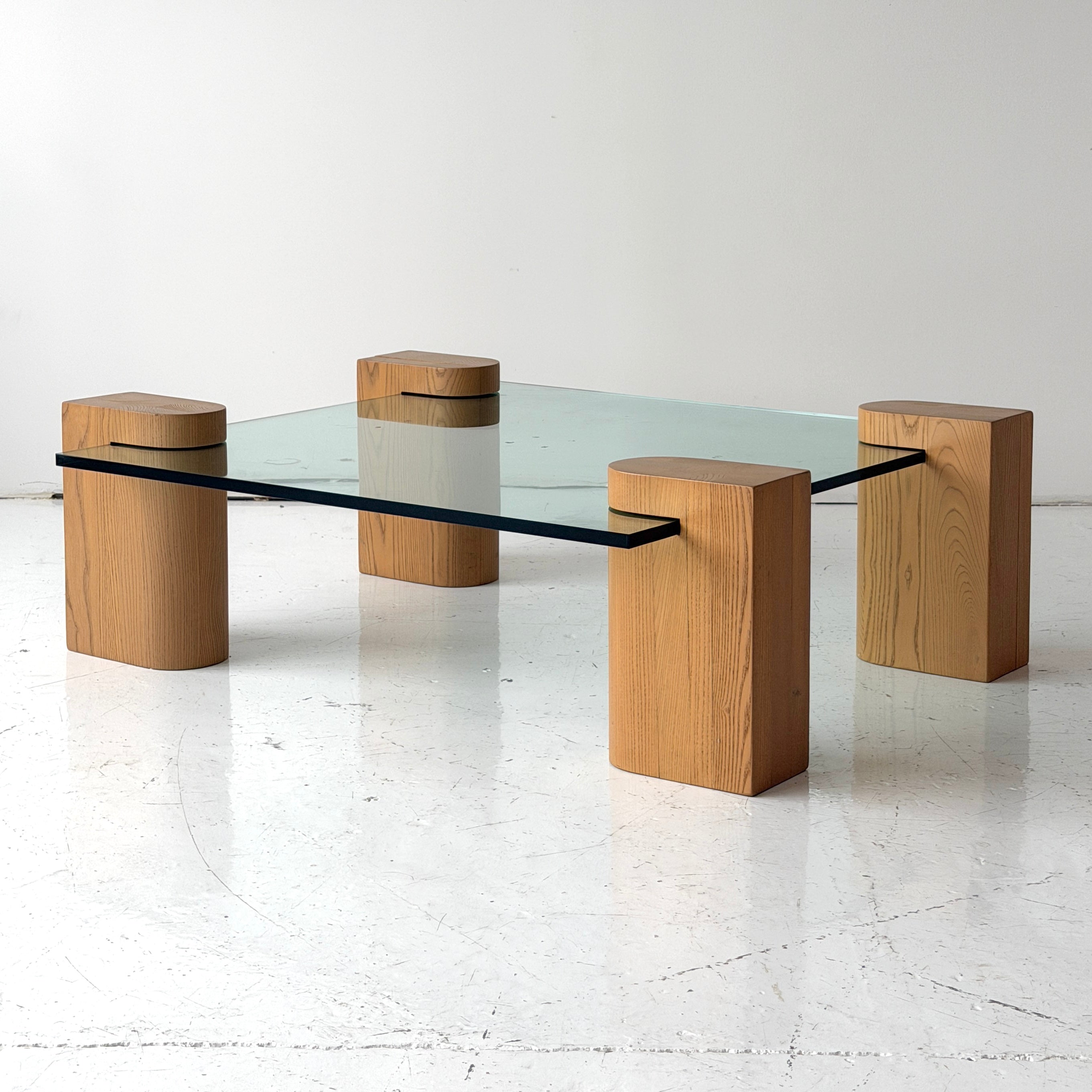 Studio Made Oak/Glass Coffee Table