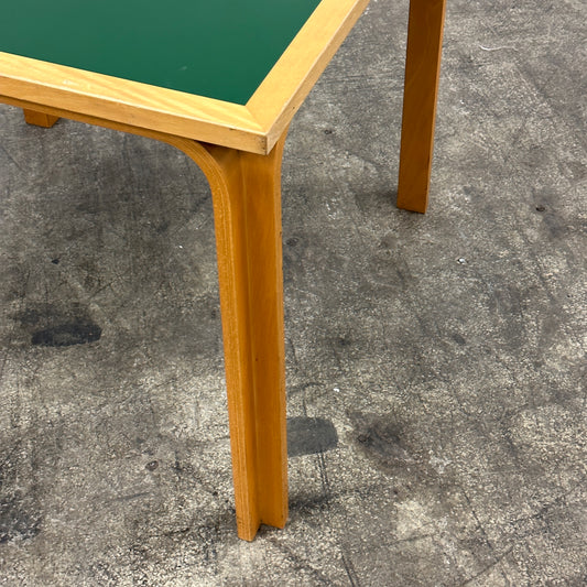 Square Green Table by Rud Thygesen and Johnny Sørensen for Magnus Olesen