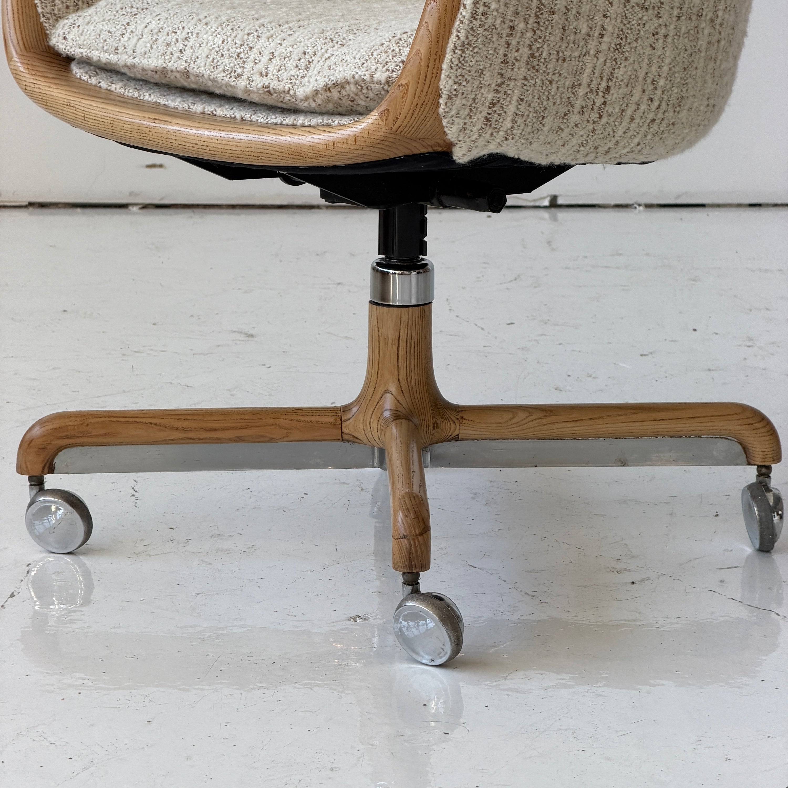 Bentwood Swivel Desk Chair by Ward Bennett
