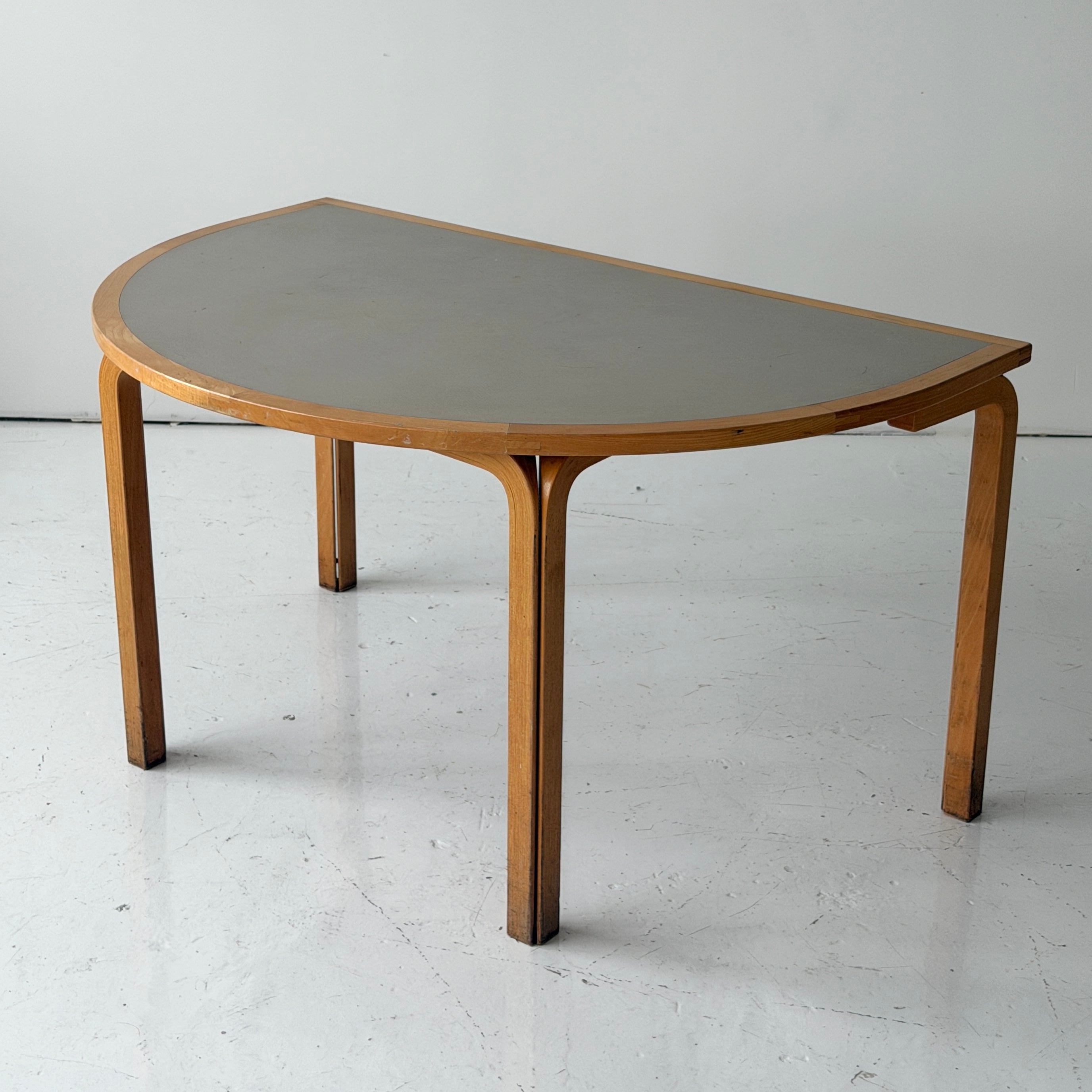 Half Moon Birch Table/Desk by Rud Thygesen and Johnny Sørensen for Magnus Olesen