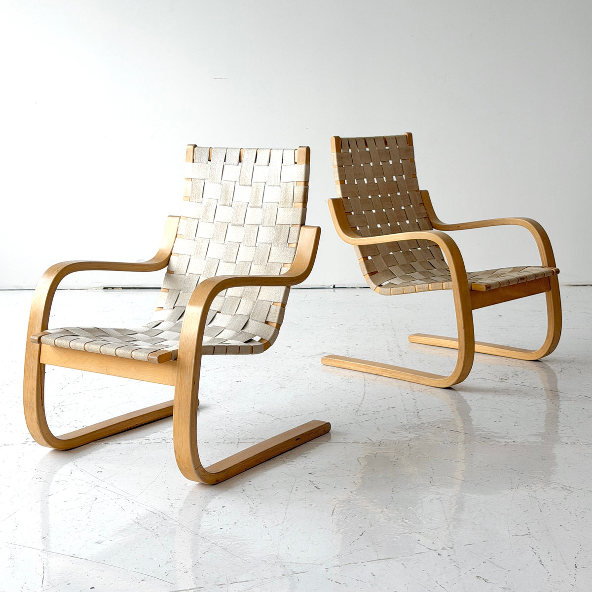 406 Lounge Chairs by Alvar Aalto for Artek