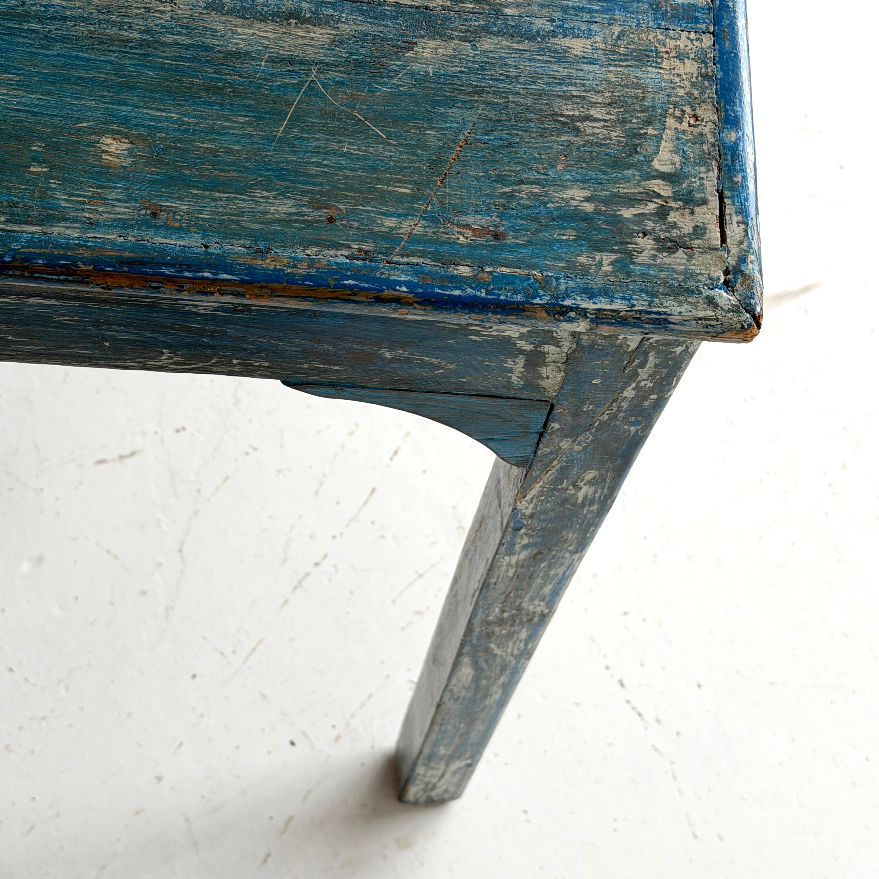 Primitive Painted Square Dining Table