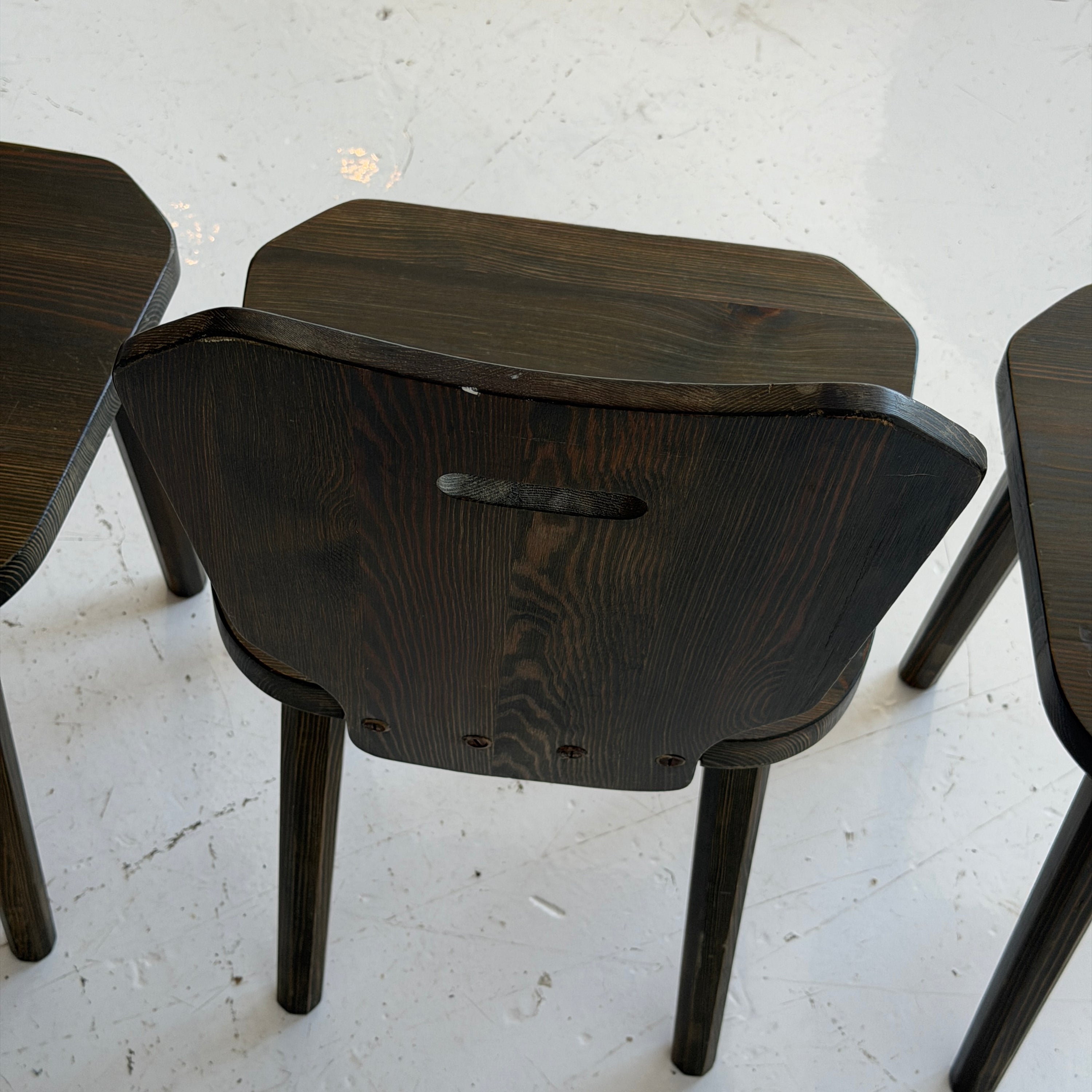 Green Pine Dining Chairs by Goran Malmvall