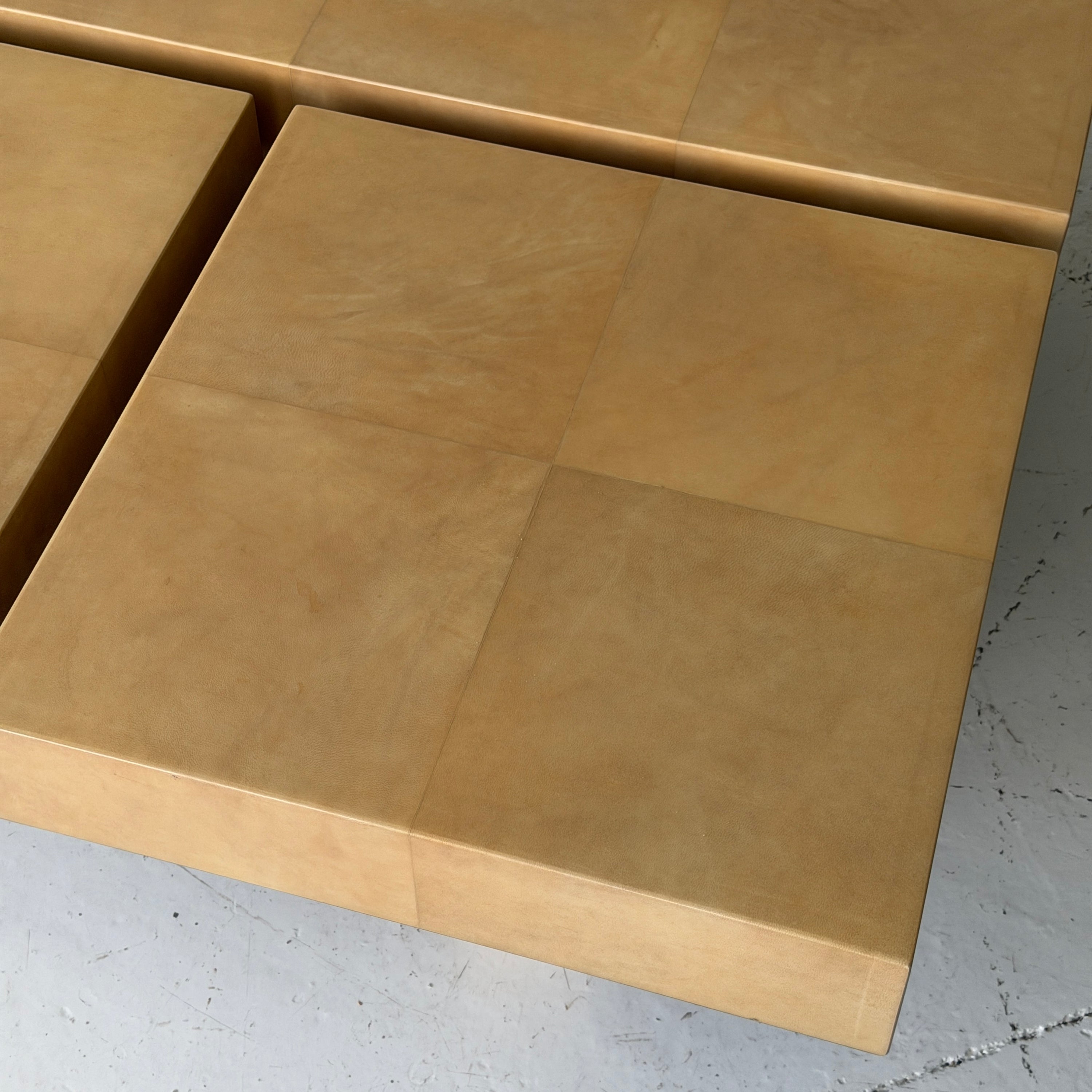 Lacquered Goatskin Coffee Table by Aldo Tura