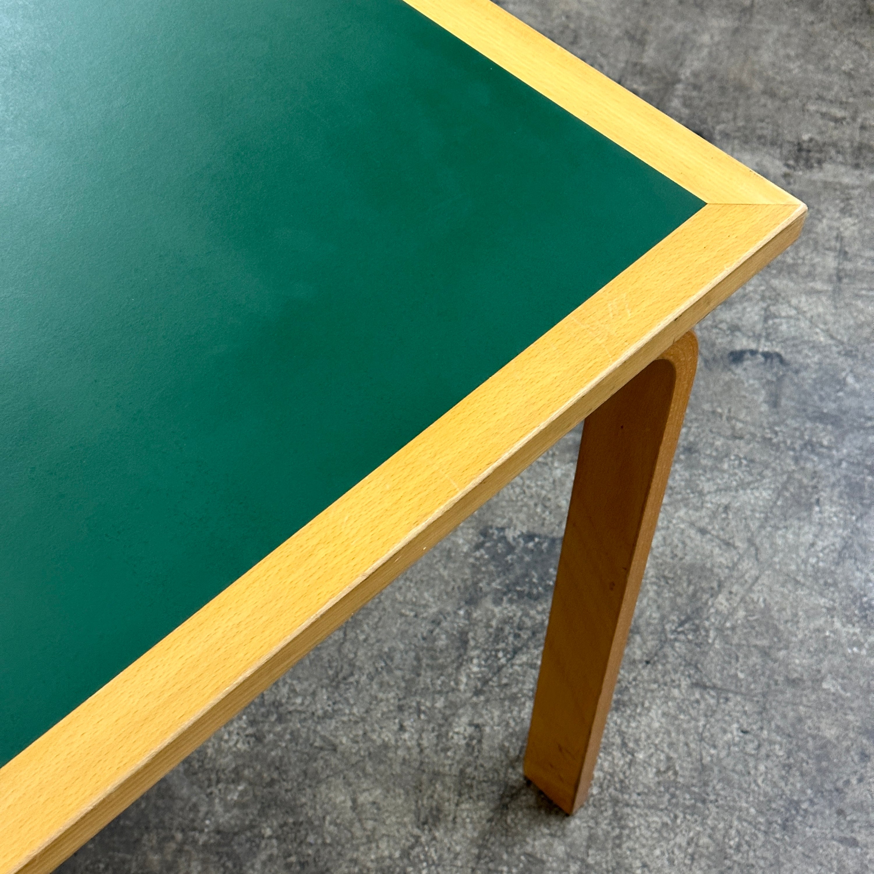 Green Linoleum Table/Desk by Rud Thygesen and Johnny Sørensen for Magnus Olesen