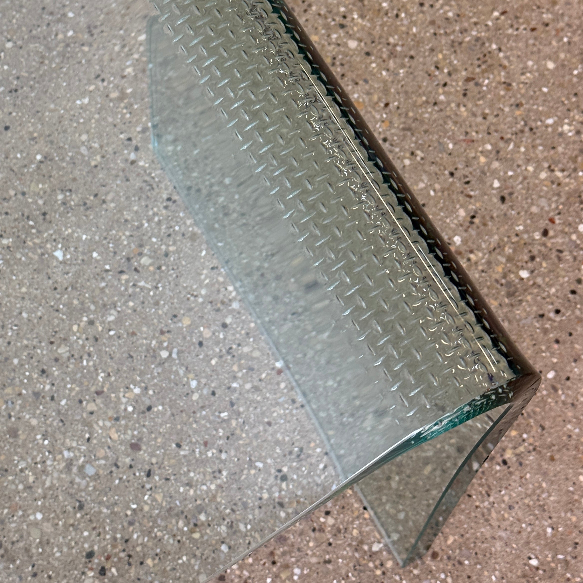Glass Wave Stool by Laurel Fyfe