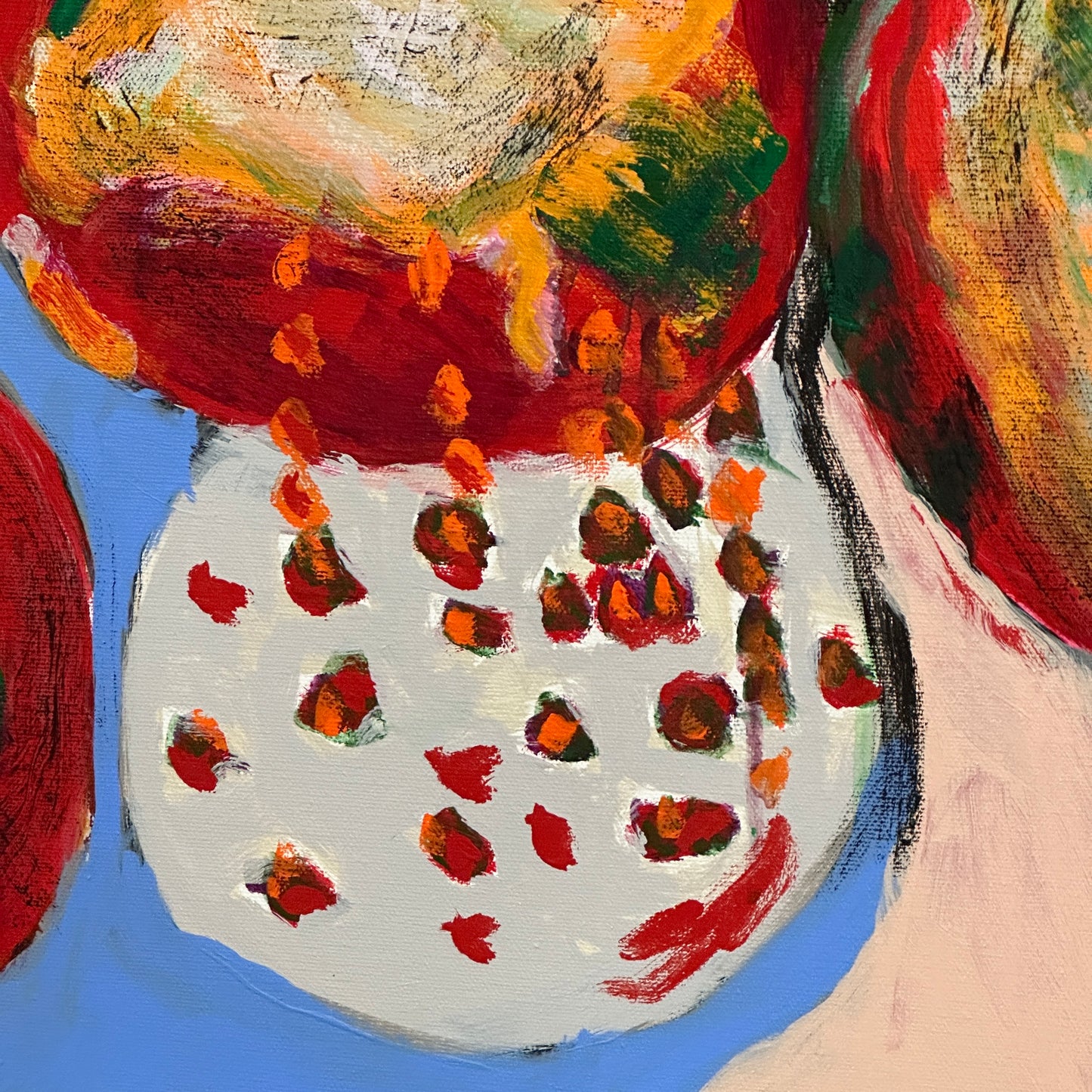 Acrylic Painting of Pomegranates
