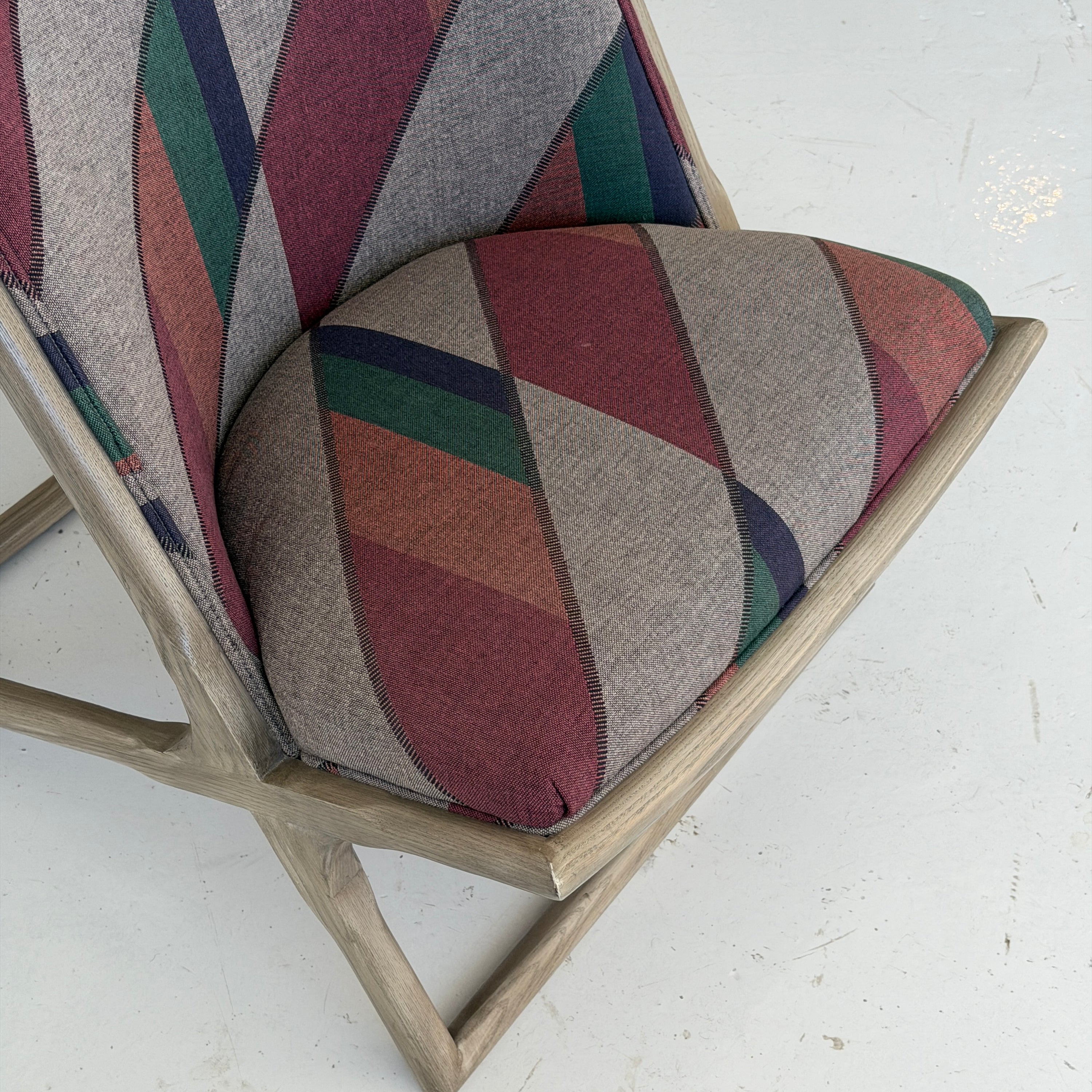 Wooden Scissor Chairs by Ward Bennett for Brickell Associates