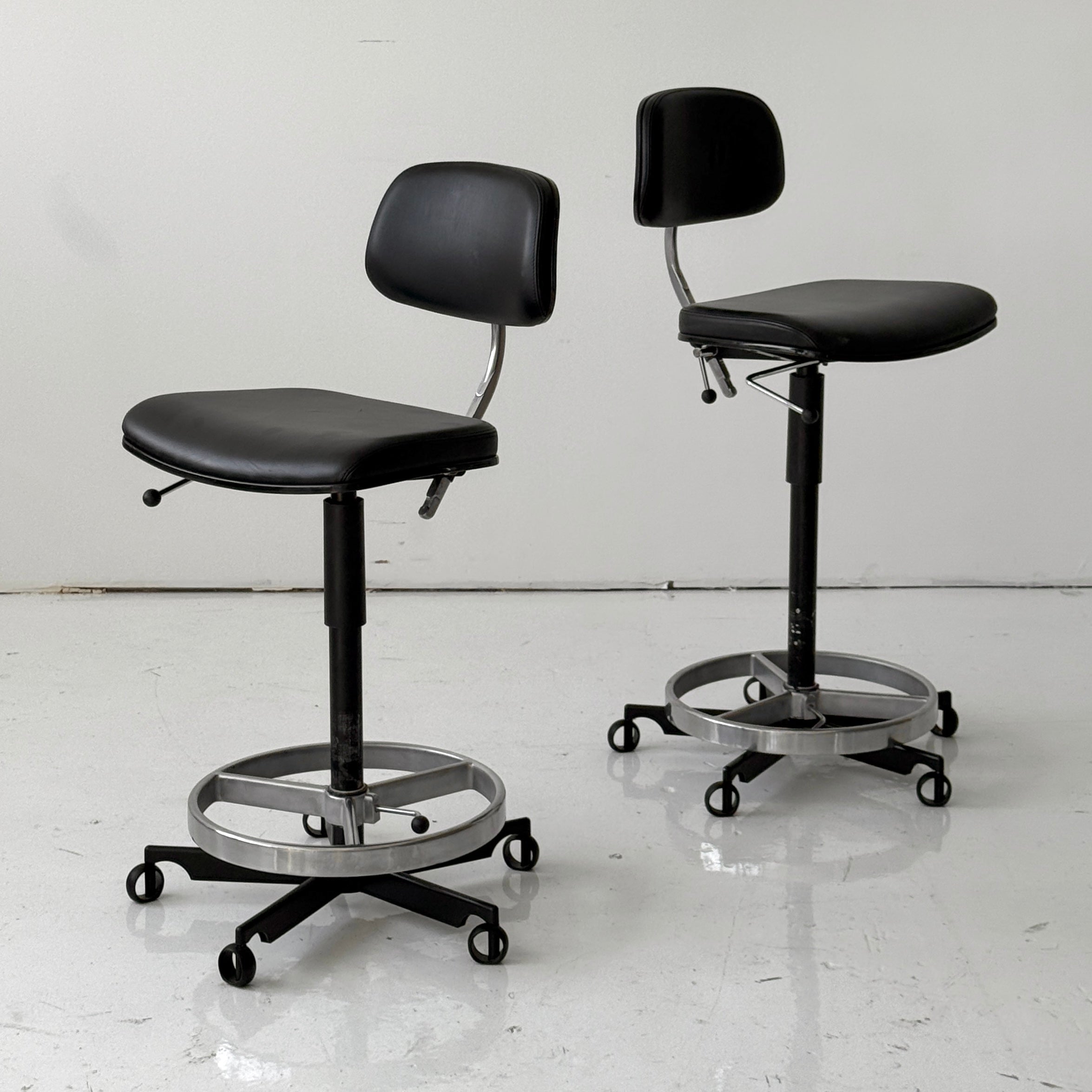 Kevi Drafting Stools by Jorgen Rasmussen for Fritz Hansen