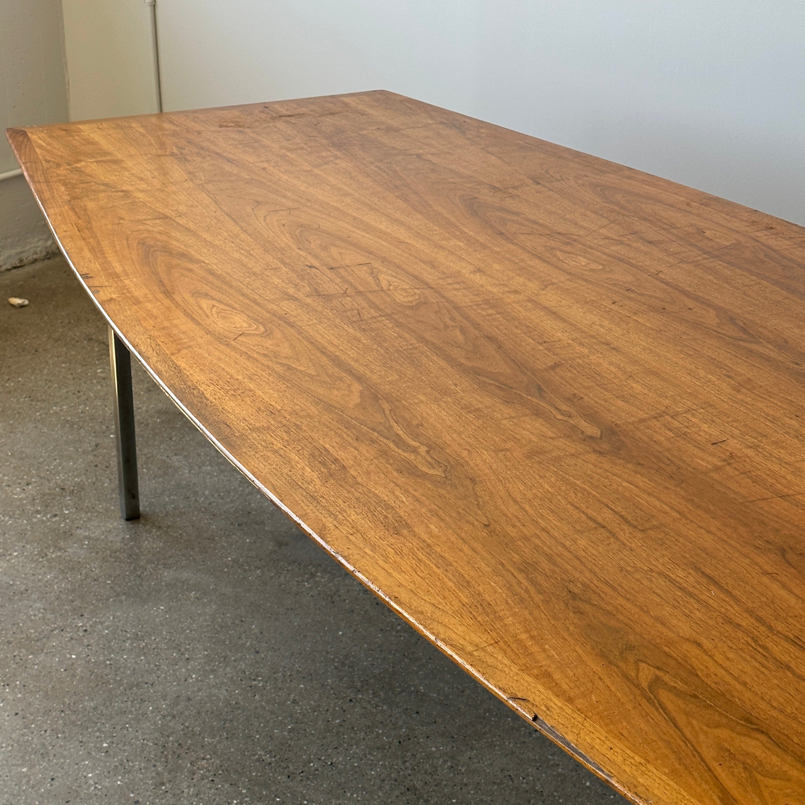 Boat Shaped Dining Table by Florence Knoll for Knoll Associates