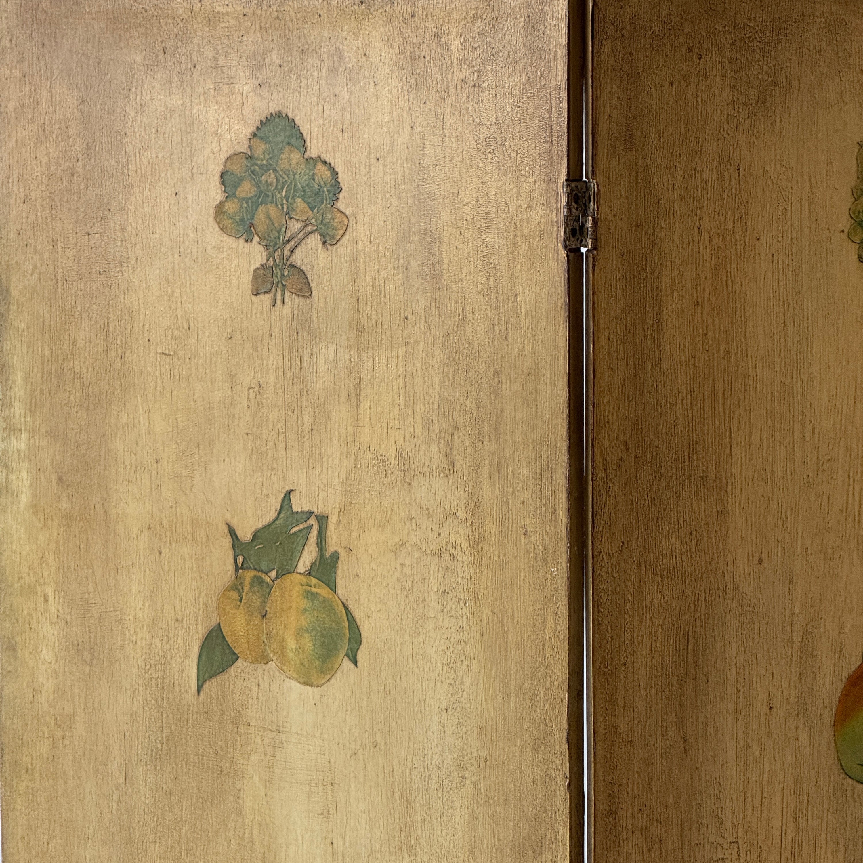 Primitive Folk Art Folding Screen