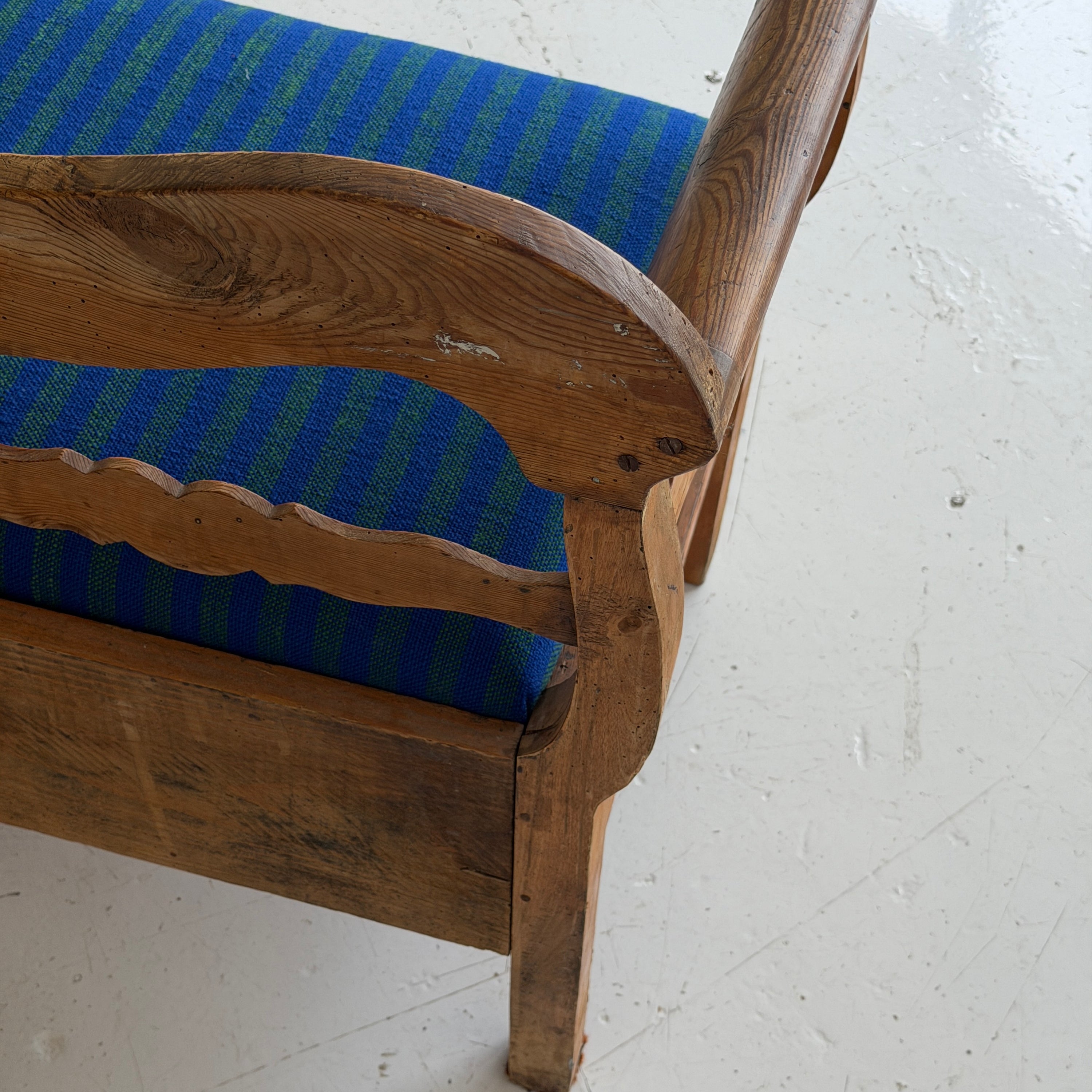 Primitive Swedish Pine Bench