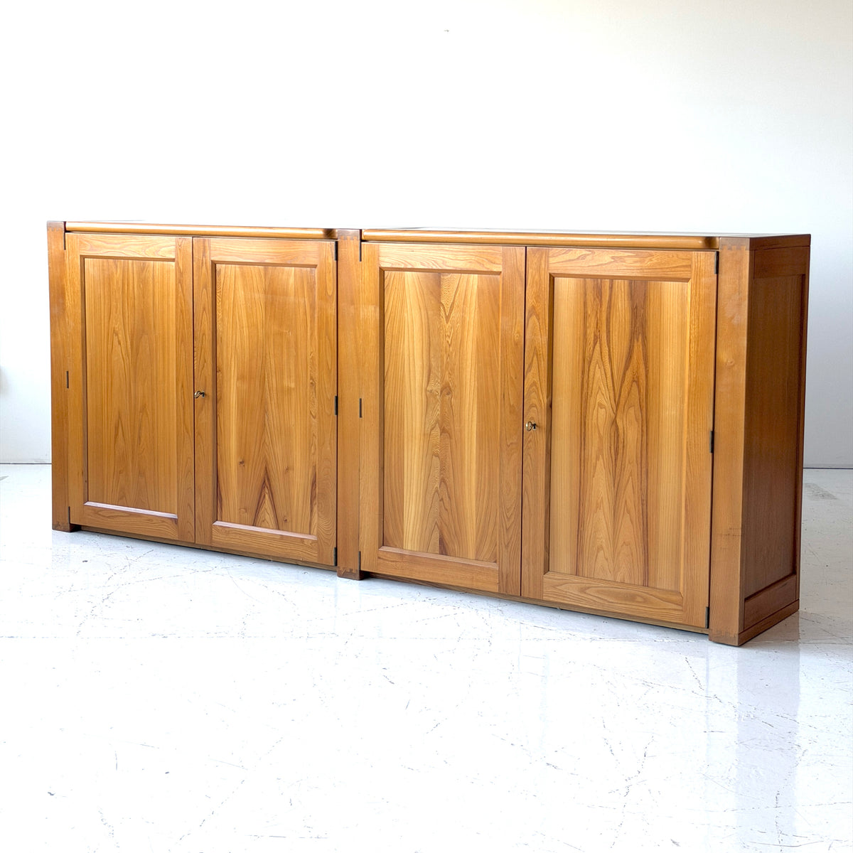 Belgian Monumental Blonde Wood Credenza