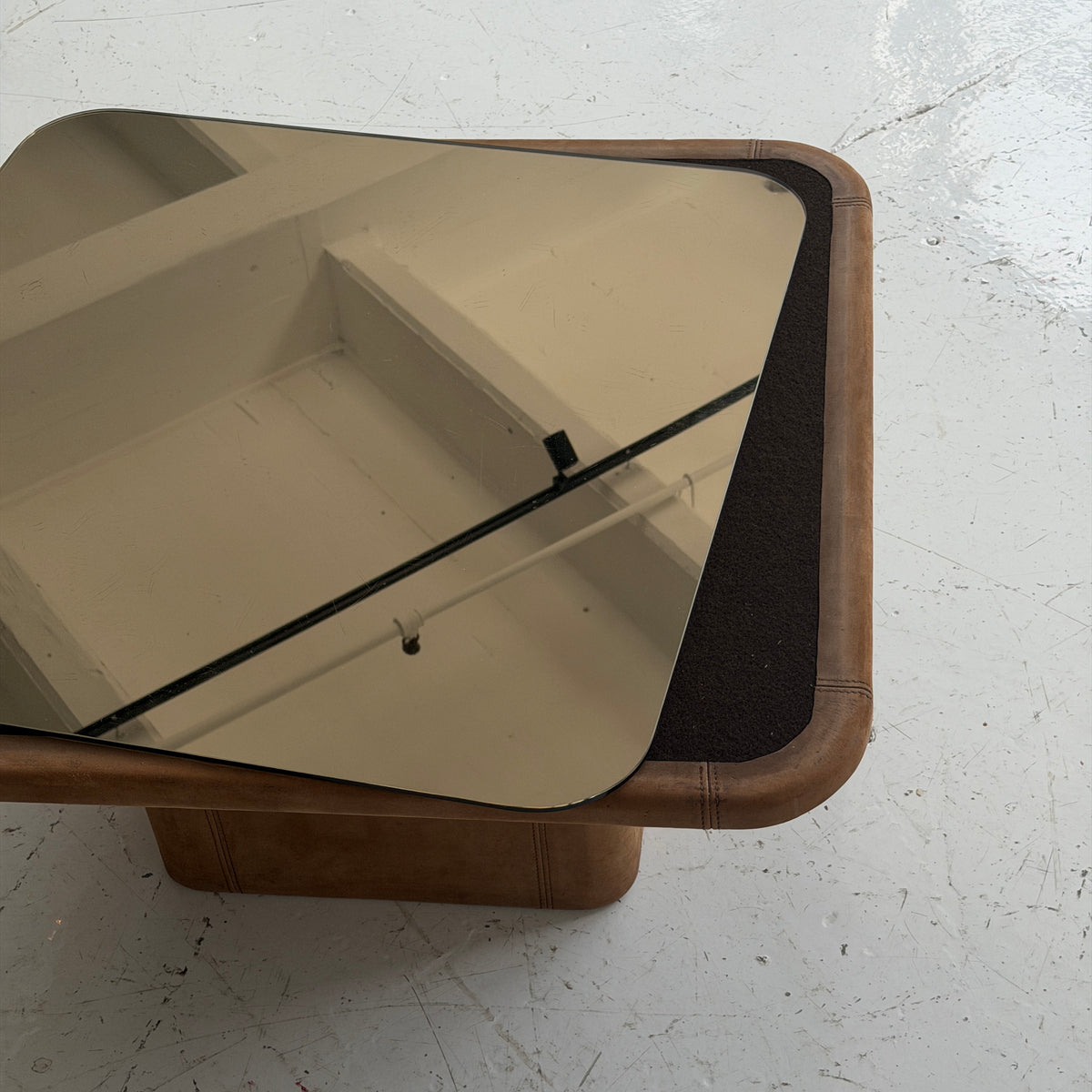 DS-47 Leather Coffee Table by De Sede