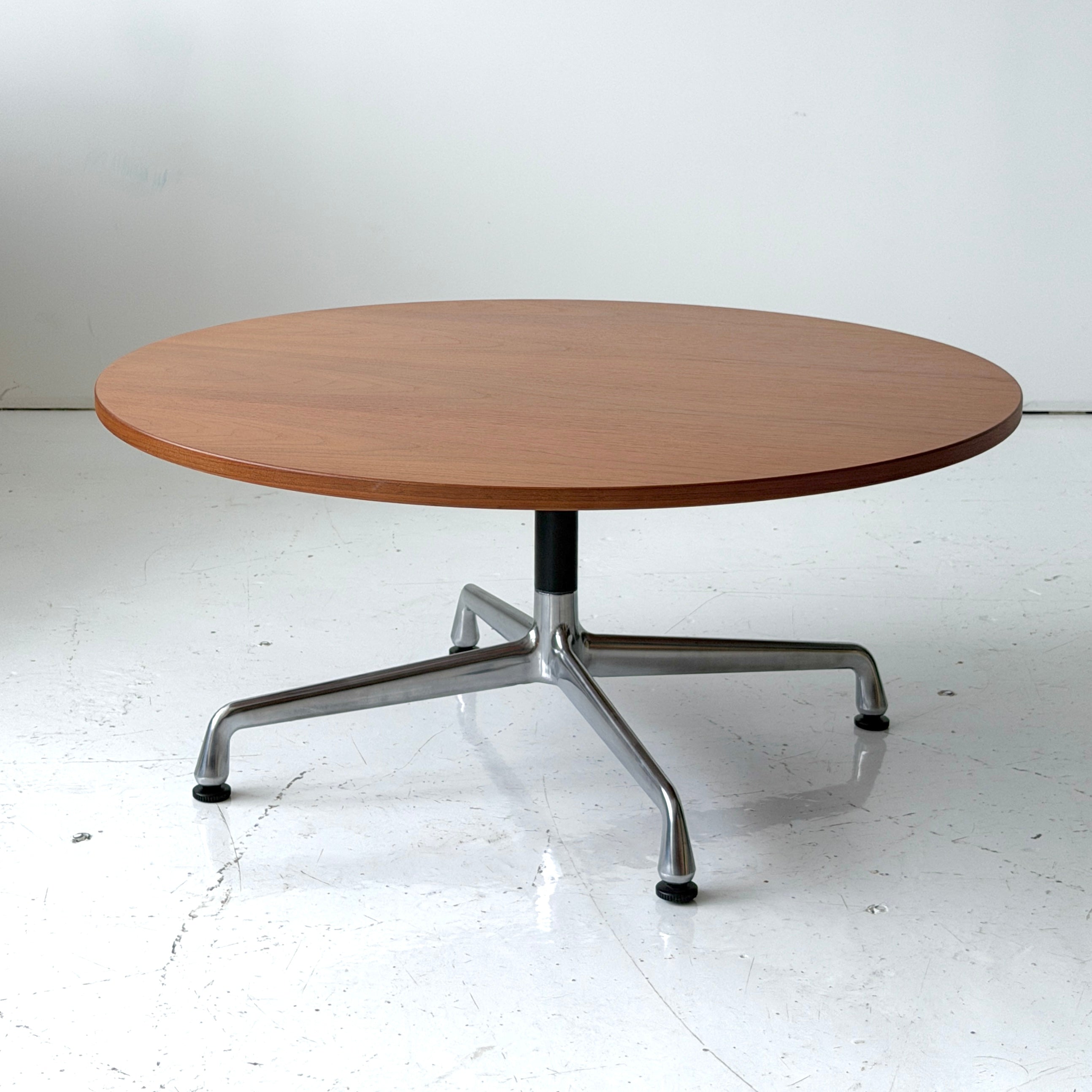 Walnut Aluminum Group Coffee Table by Charles & Ray Eames for Herman Miller