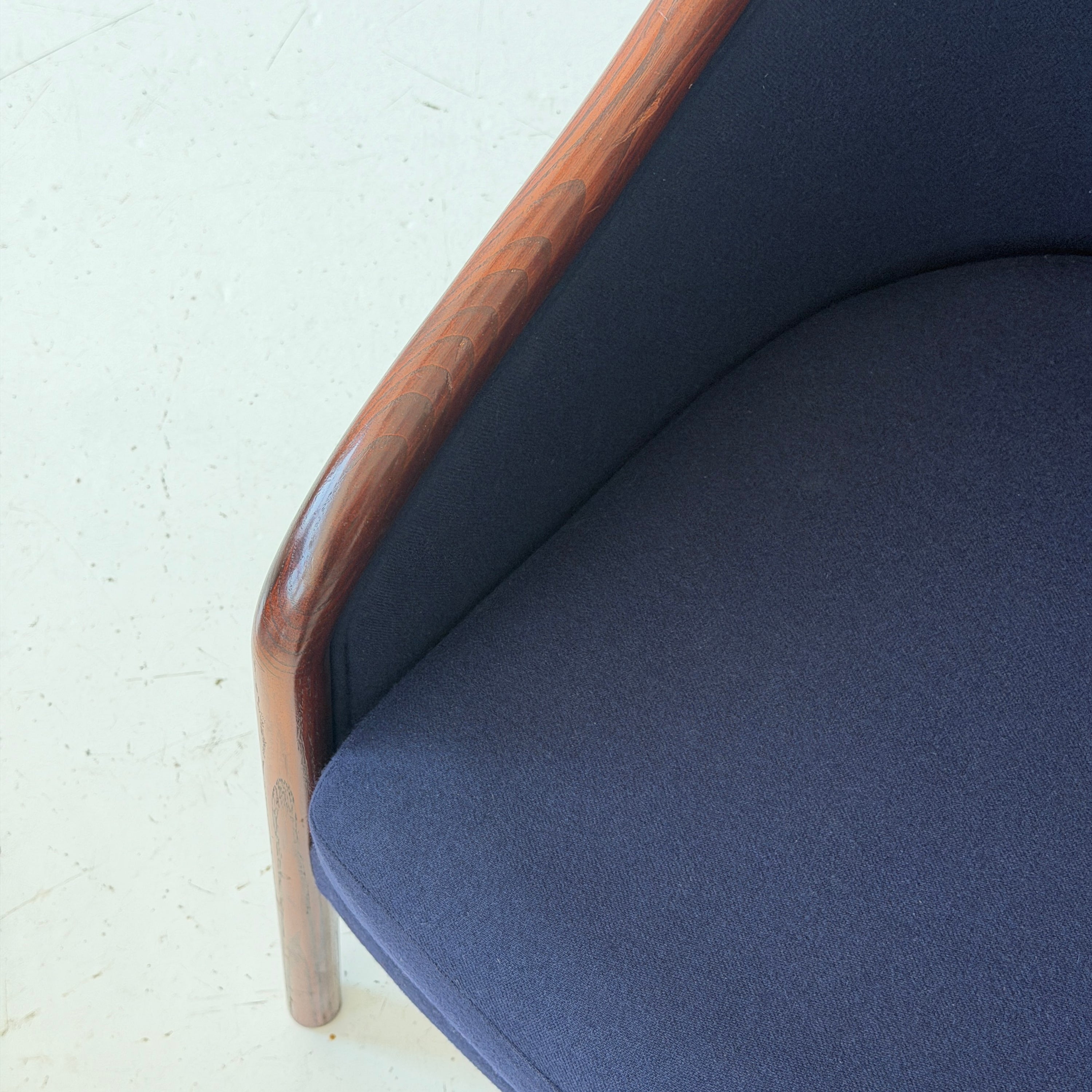 Bentwood Lounge Chairs by Ward Bennett for Brickell Associates