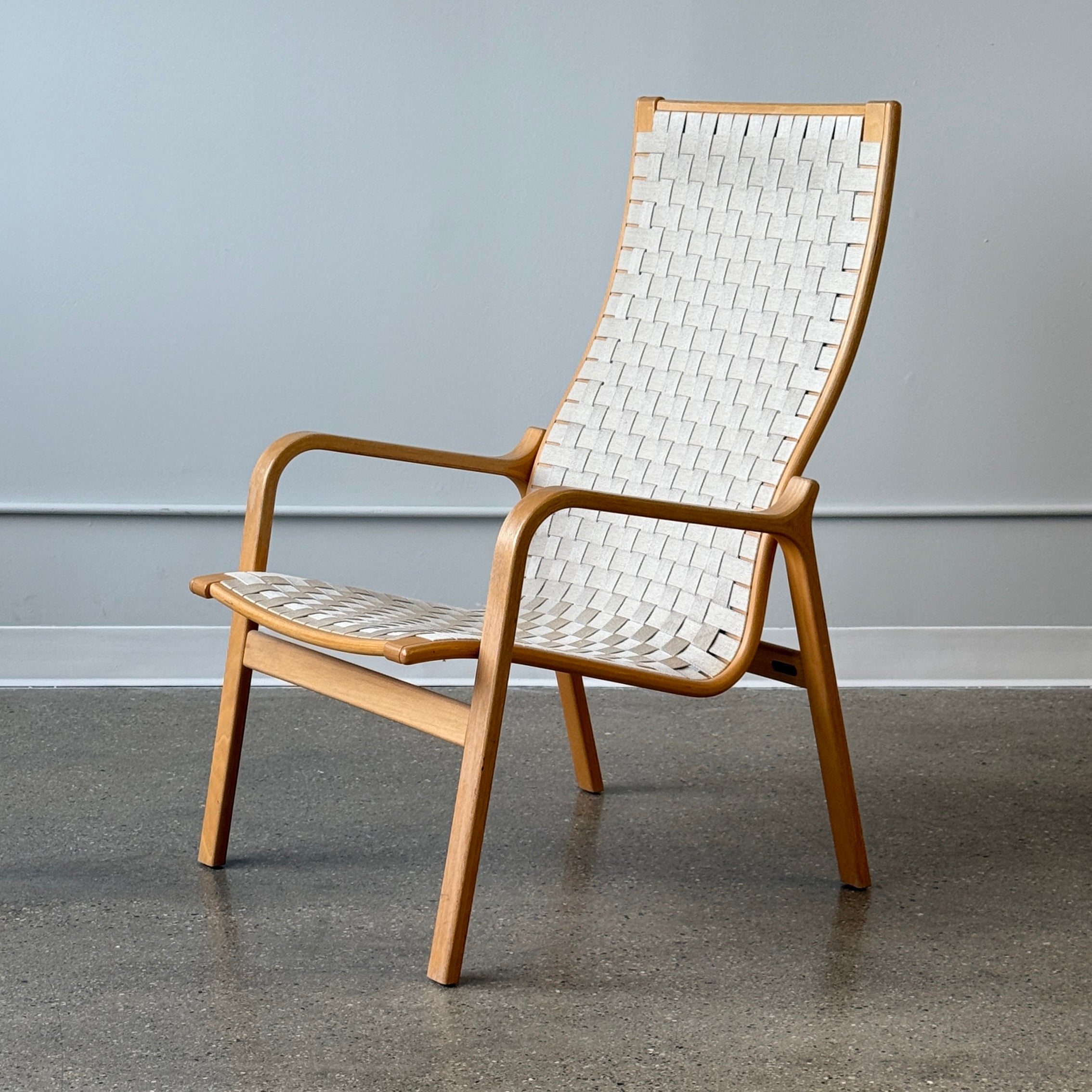 Scandinavia Bentwood Woven Lounge Chair