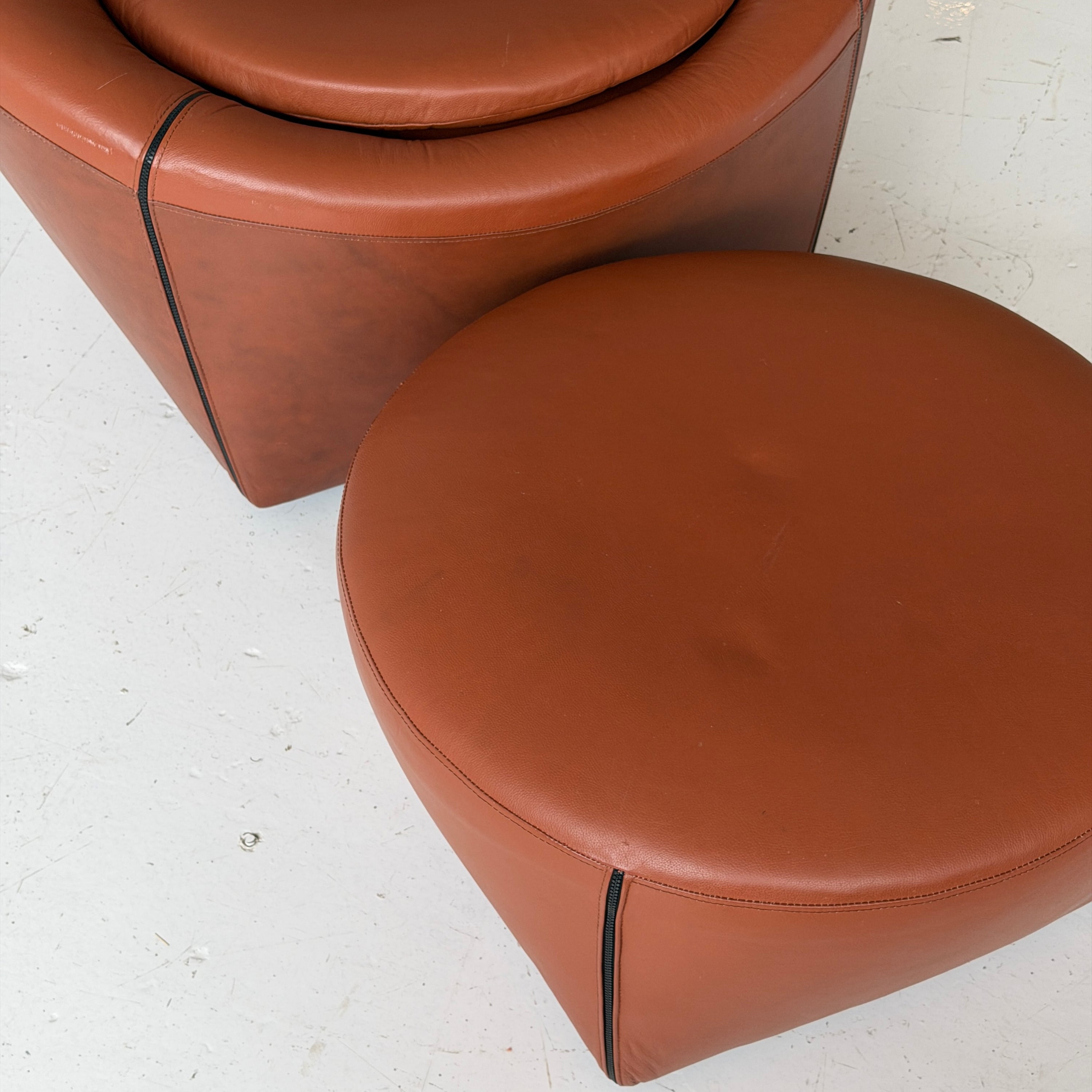 Capri Chair + Ottoman by Minotti