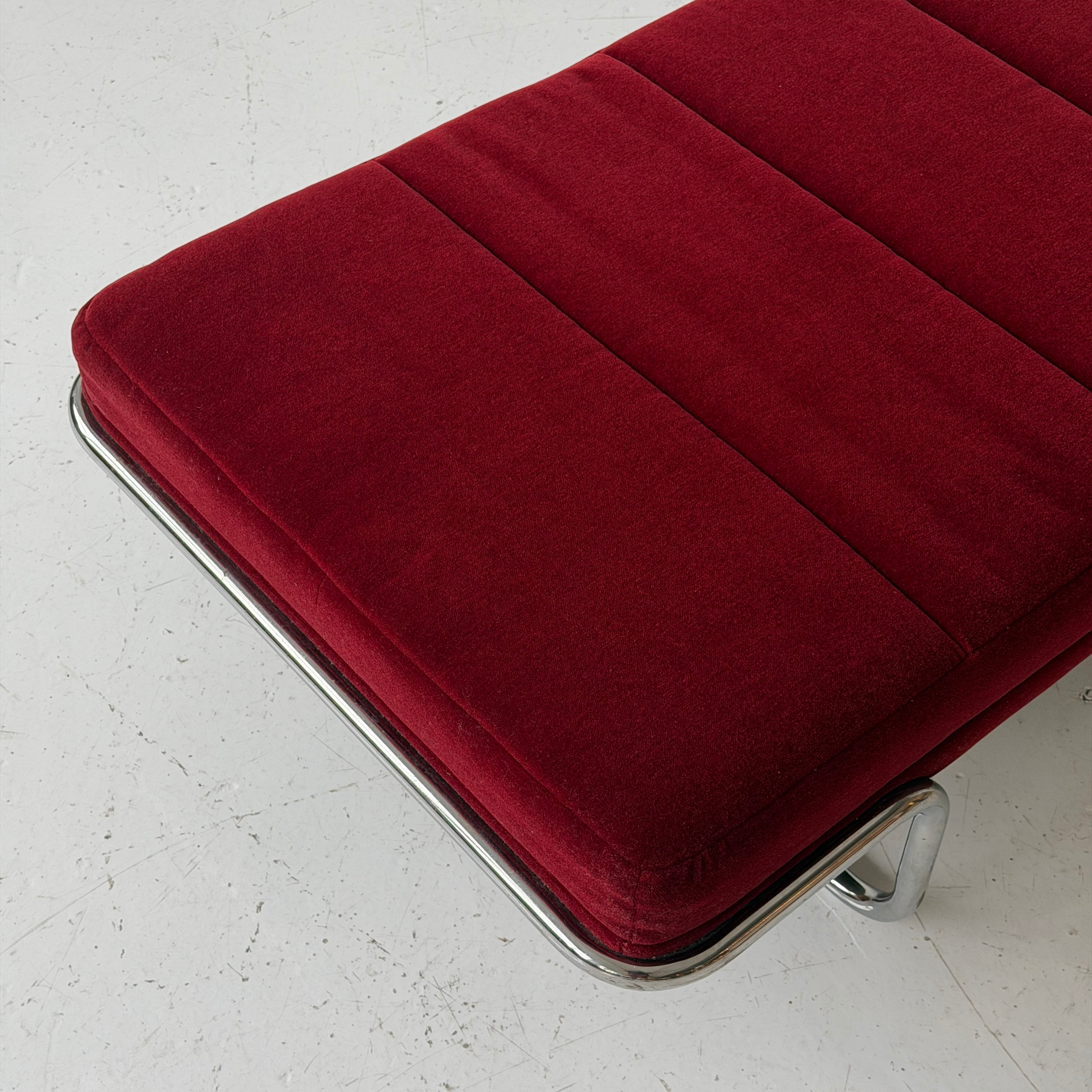Chrome Daybed by Brayton International in Mohair