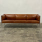 Brown Leather Asienta Sofa by Wilkhahn
