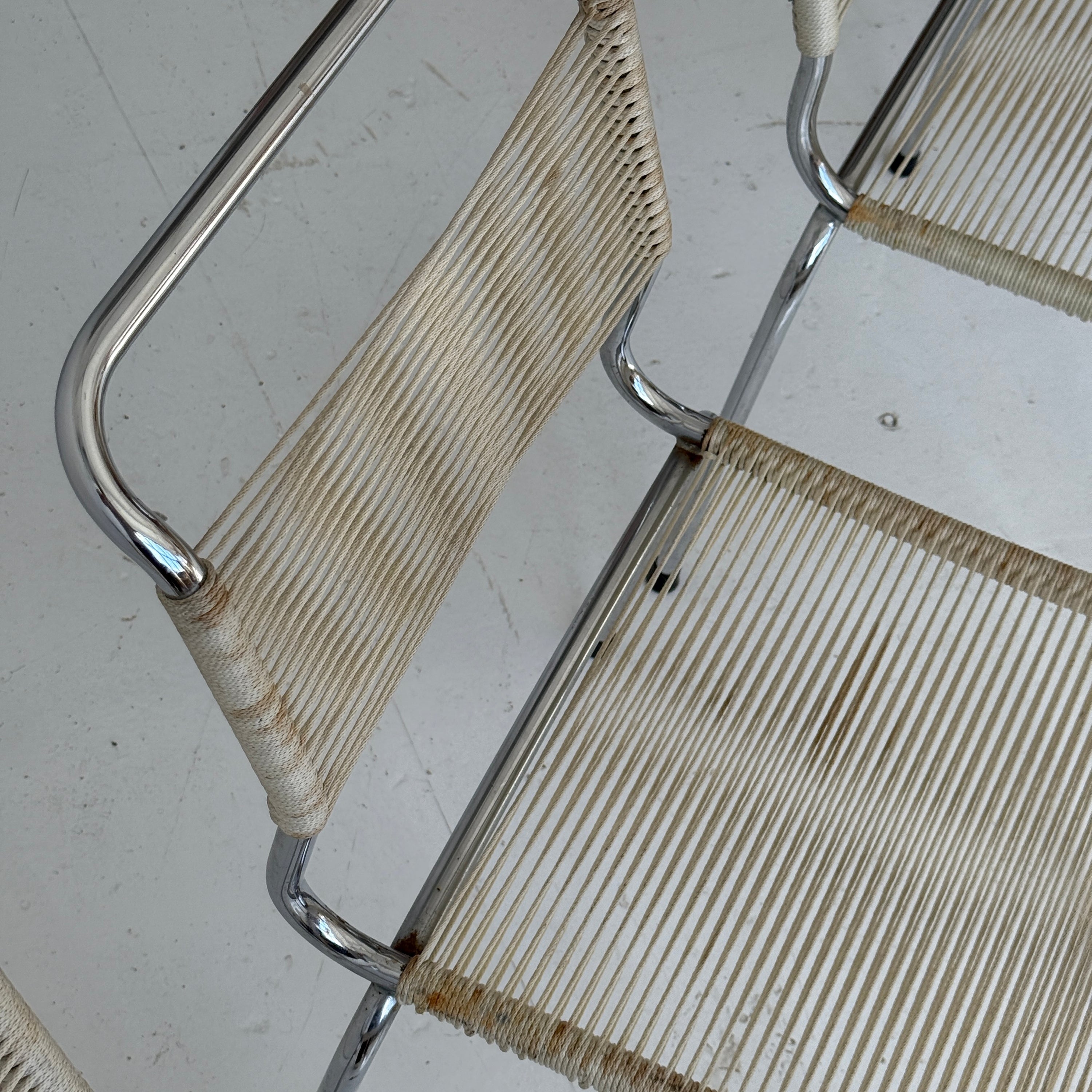 Model 130 Rope Dining Chairs by Andre Dupre for Knoll