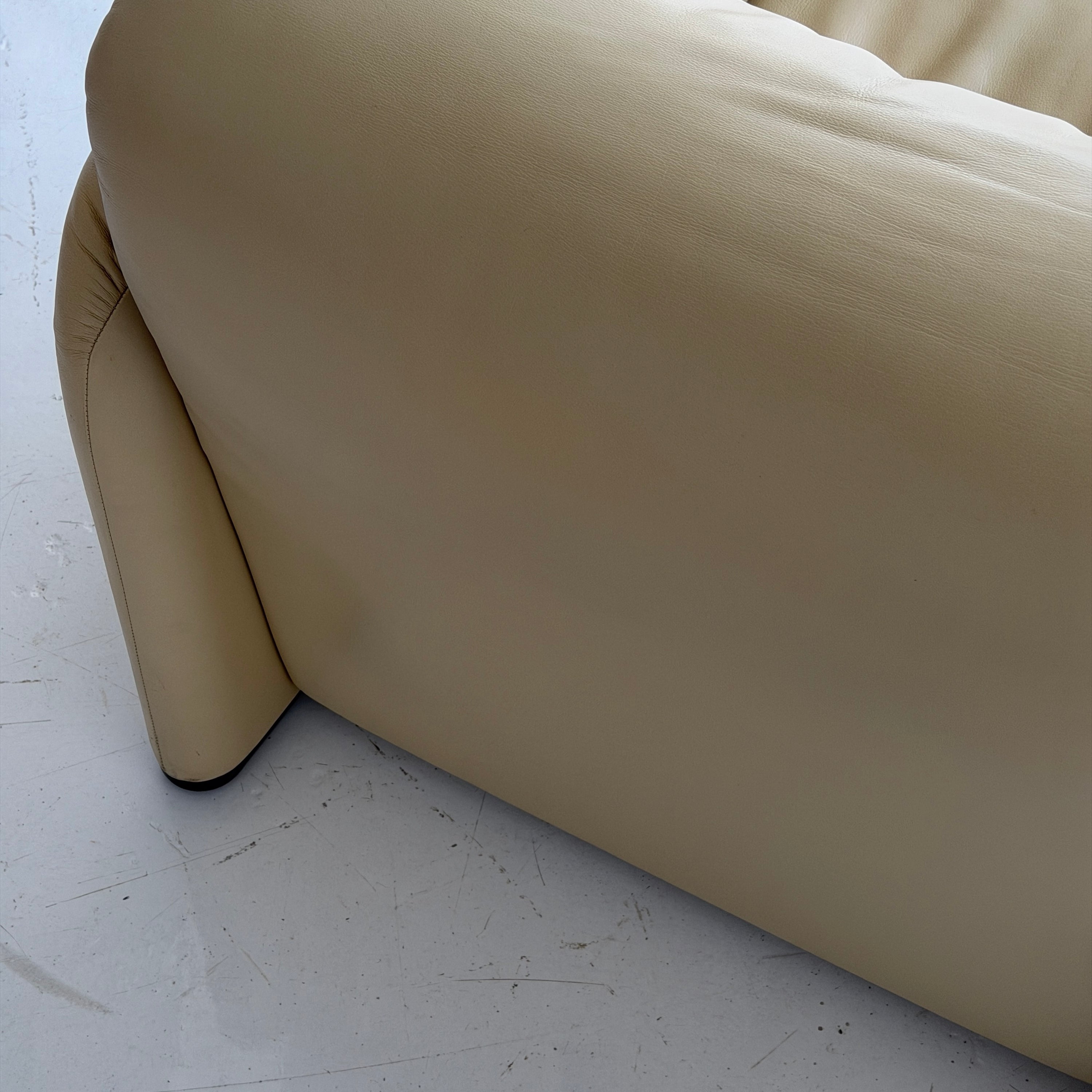 Leather Maralunga Chair by Vico Magistretti for Cassina