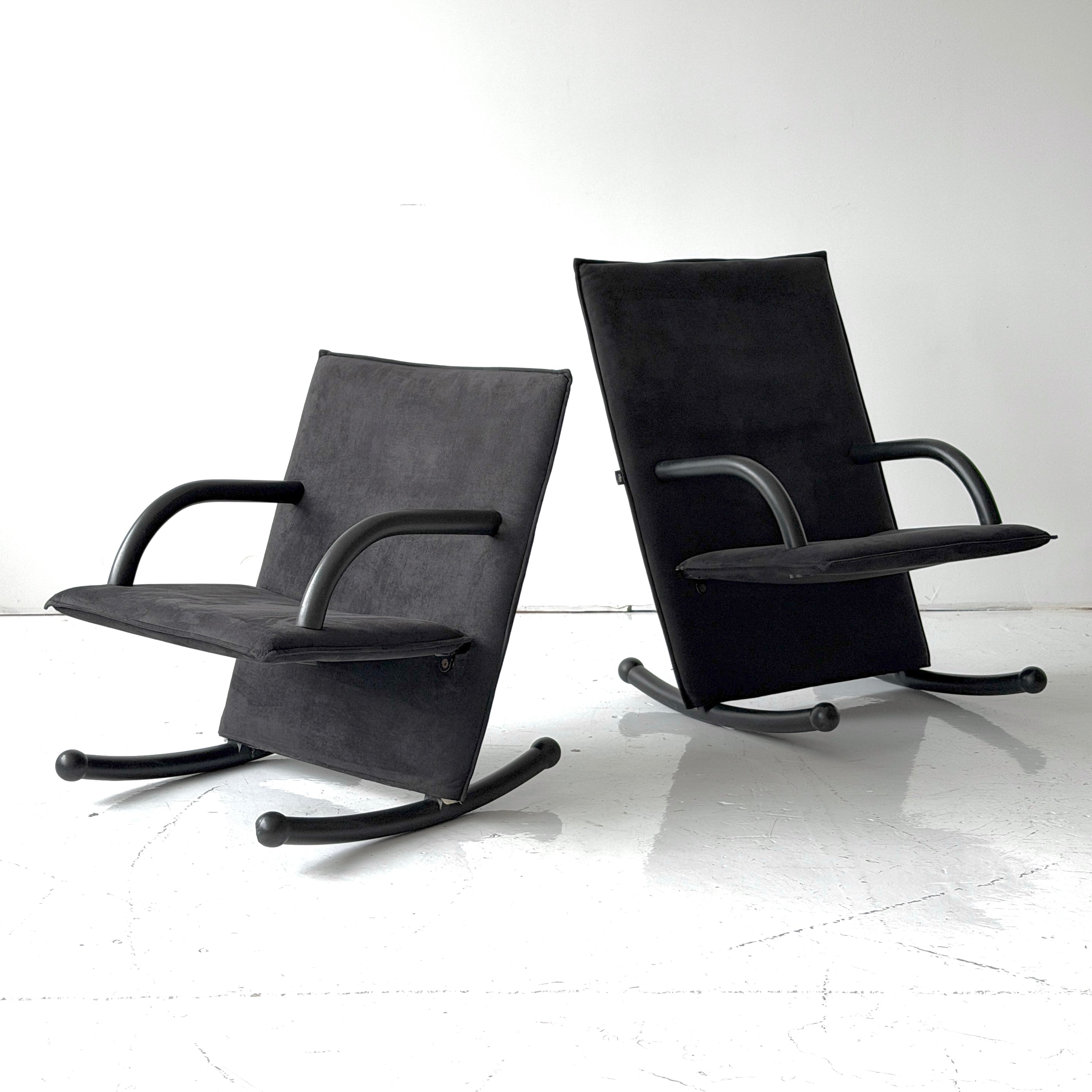 Mismatched T-Line Rocking Chairs by Burkhard Vogtherr for Arflex