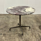 Aluminum Group Table by Charles and Ray Eames for Herman Miller with Purple Marble Top