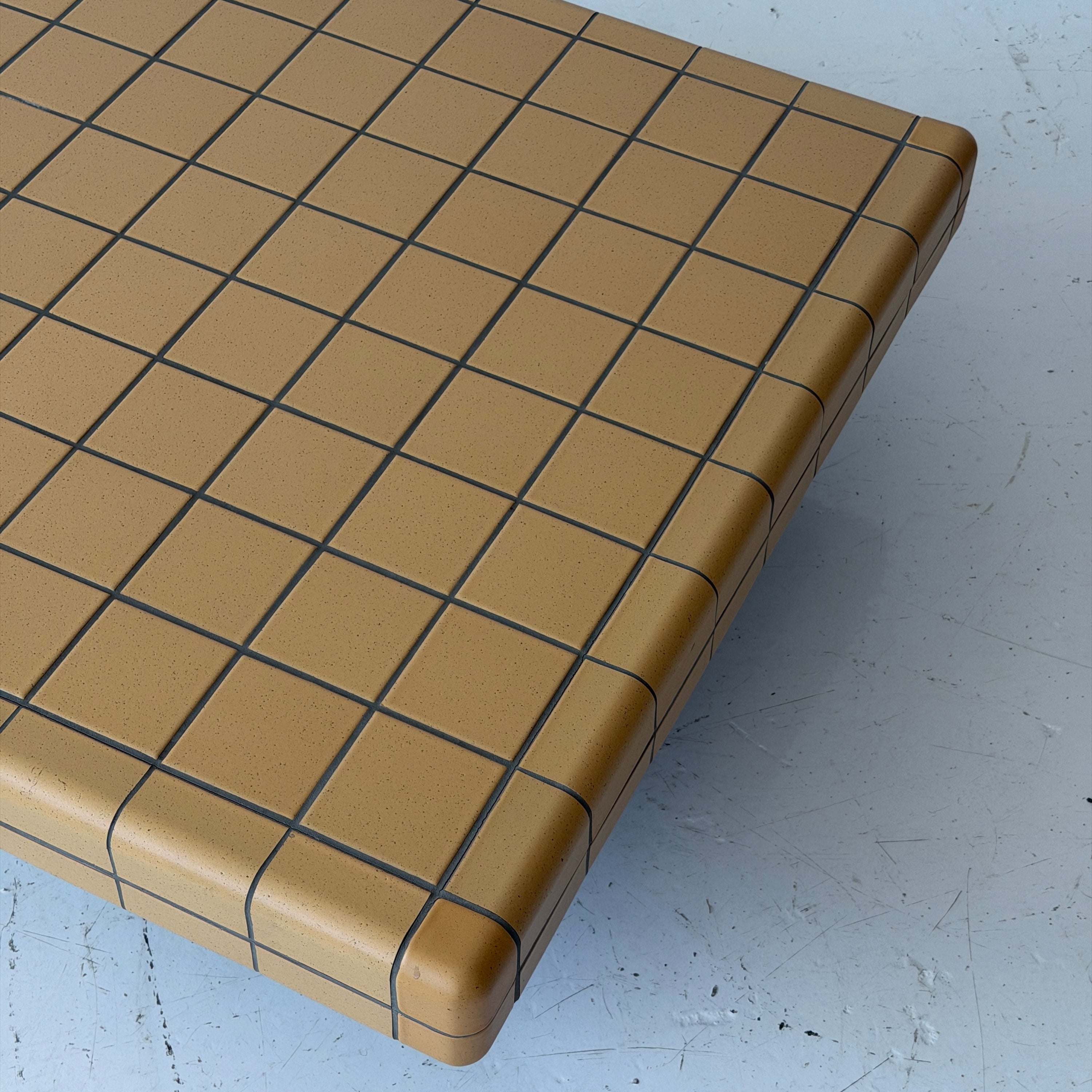 Yellow Tile/Concrete Coffee Table