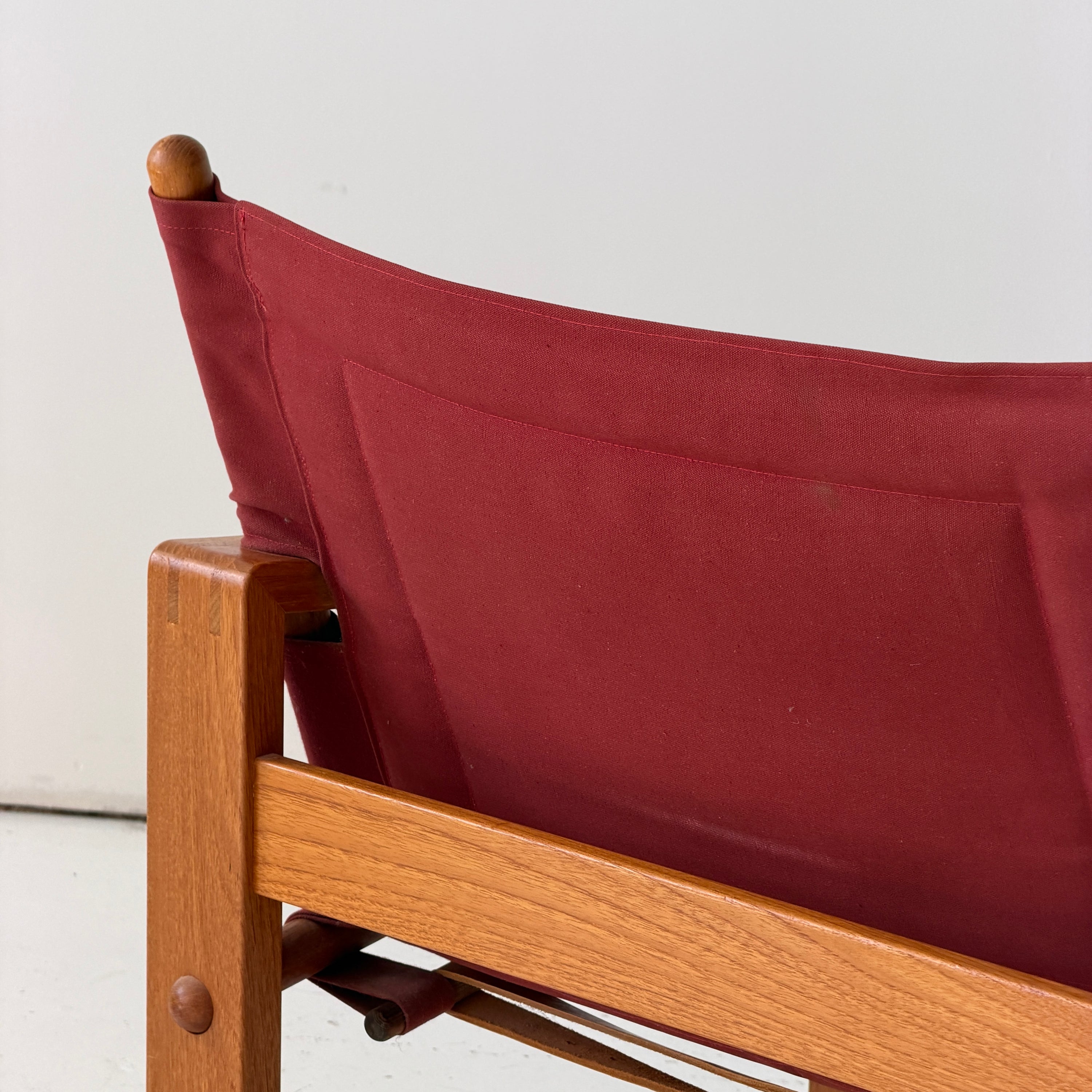 Red Safari Chair by Borge Jensen