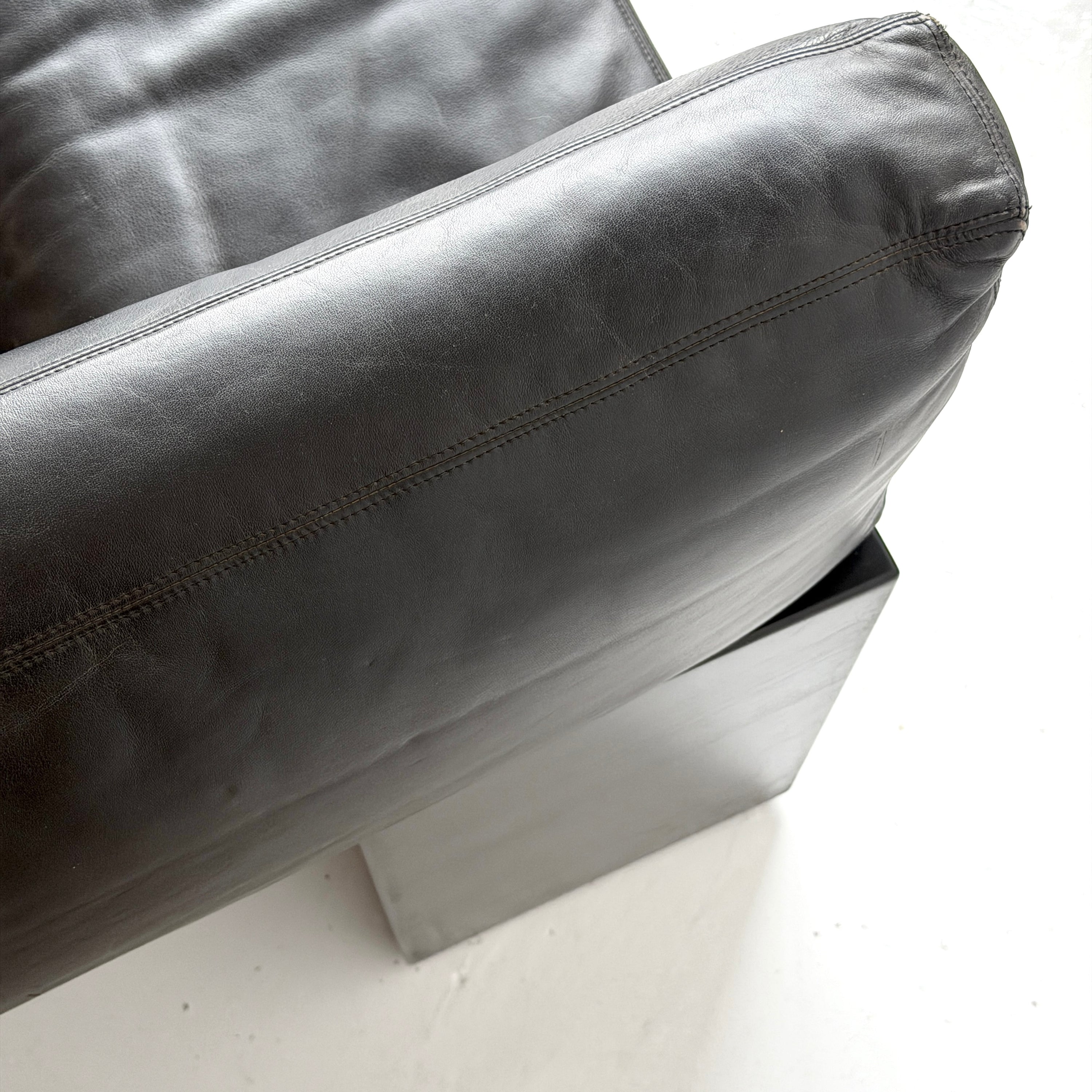 Leather Brigadier Sofa by Cini Boeri for Gavina